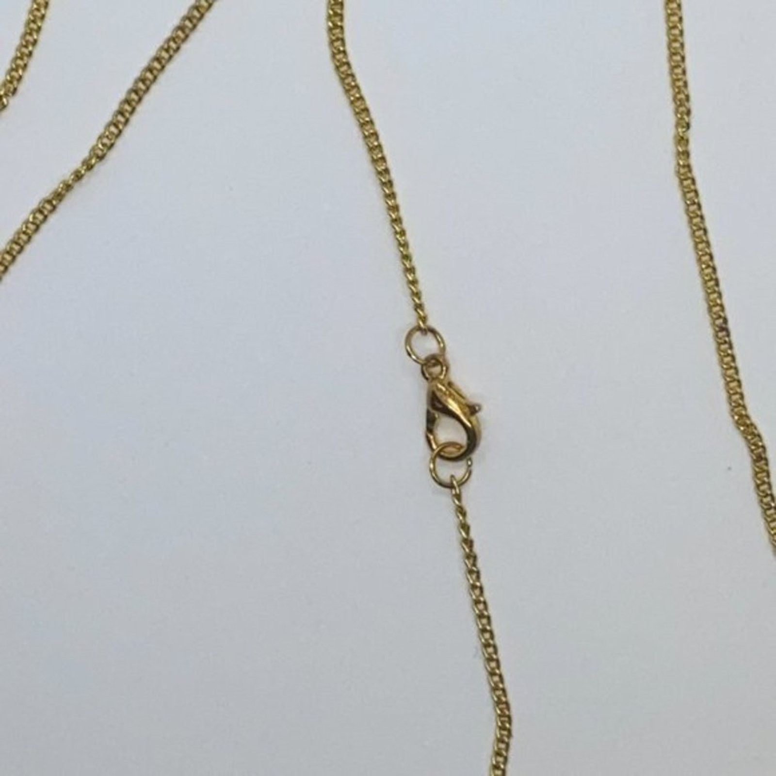 Handmade Gold-Tone Blue Green Rhinestone Necklace Size ONE SIZE - 6 Thumbnail