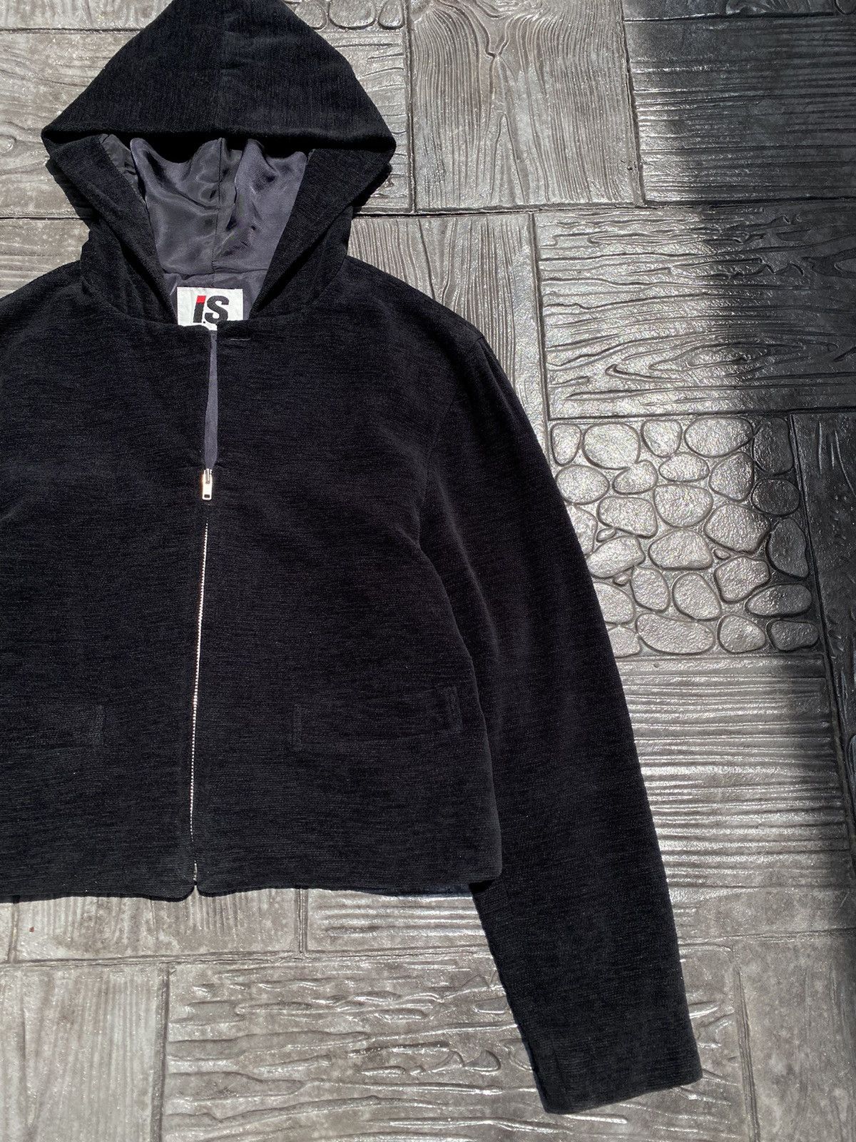 Issey Miyake Archived🔥 80’s Issey Miyake Sport Cropped Corduroy Hoodie Size M / US 6-8 / IT 42-44 - 2 Thumbnail