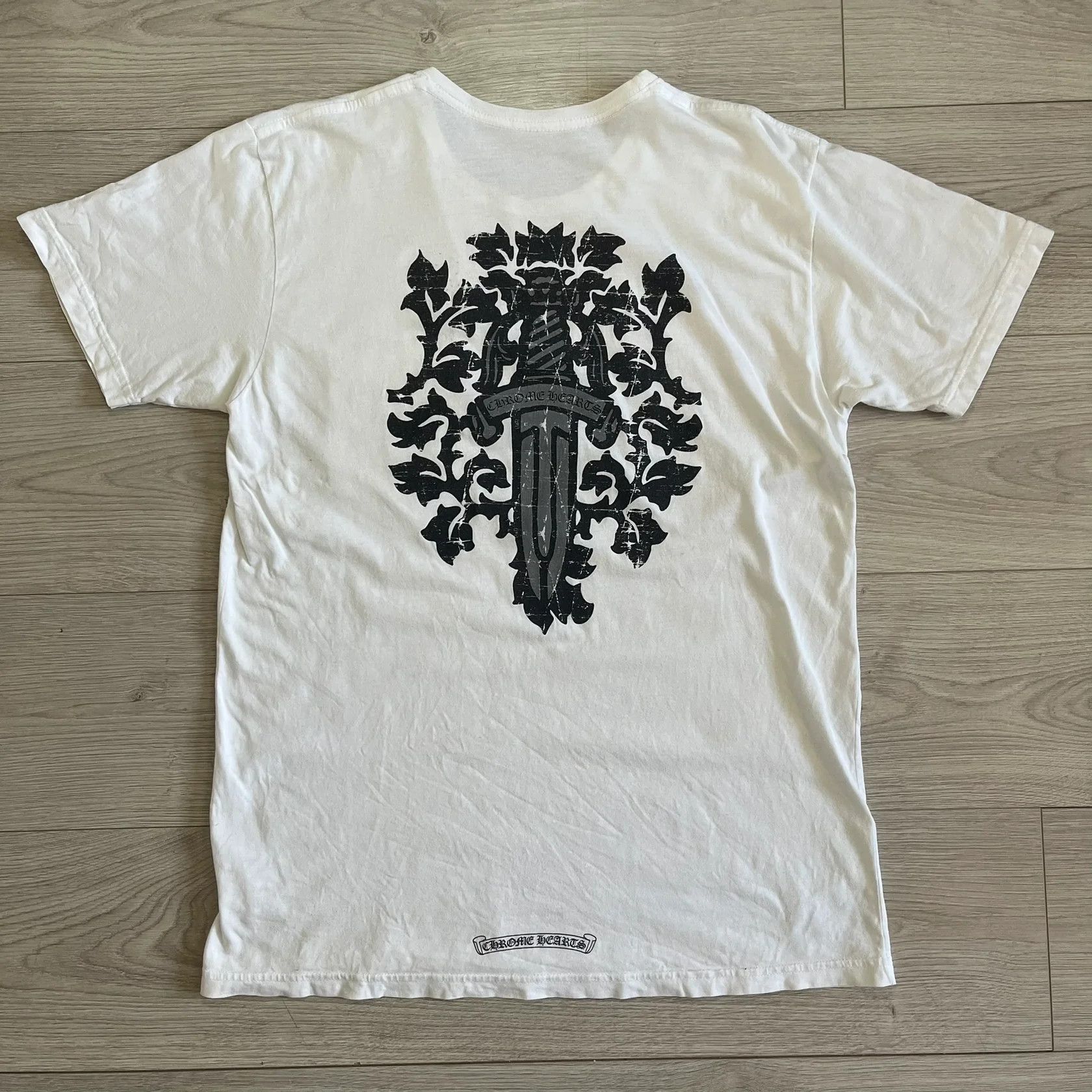 Chrome Hearts Chrome Hearts White Pink Dagger and Eye Chart