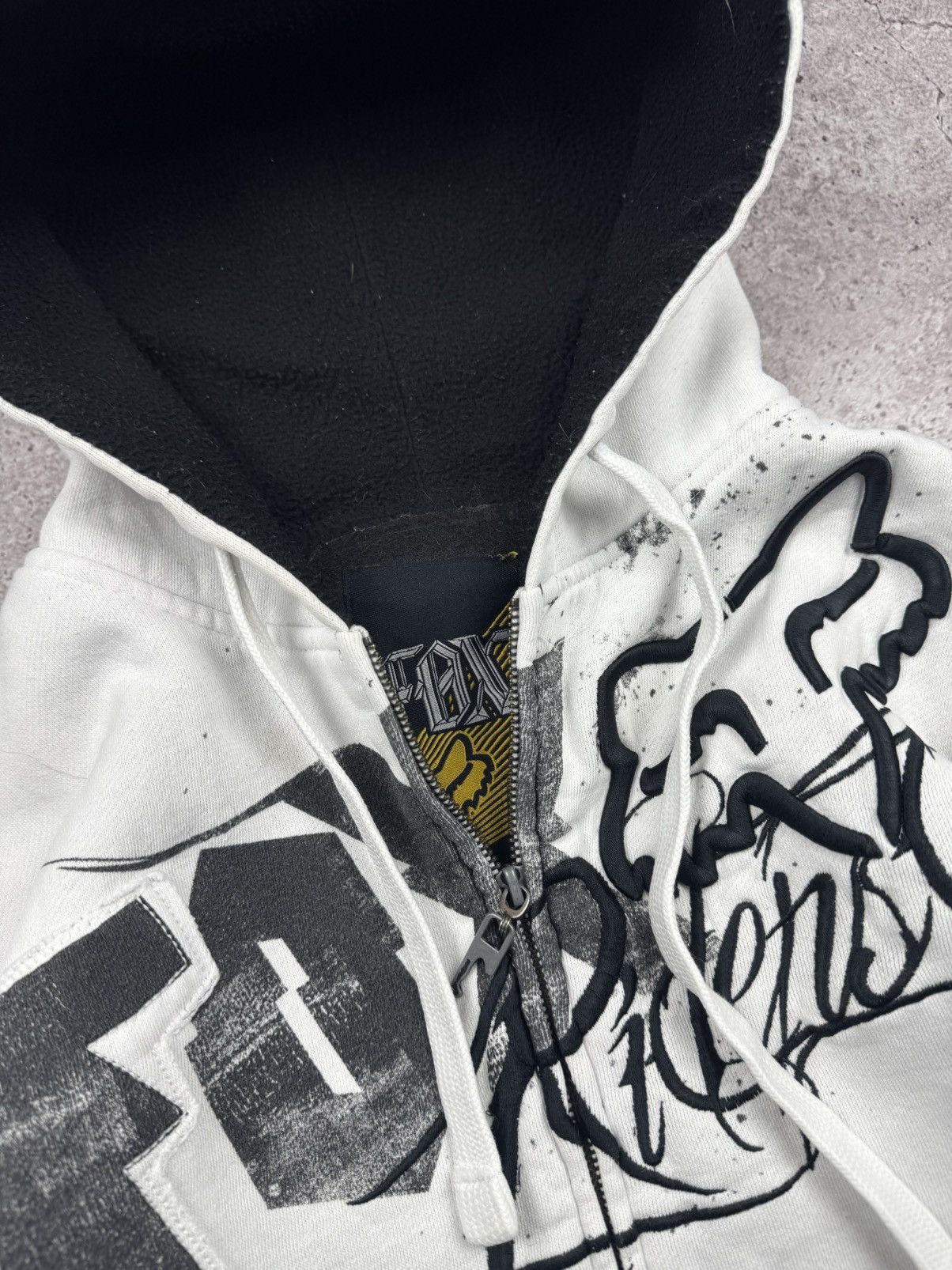 Fox Racing Crazy Vintage Fox Racing Monster Racing Fur Zip Hoodie Y2K Size US M / EU 48-50 / 2 - 5 Thumbnail