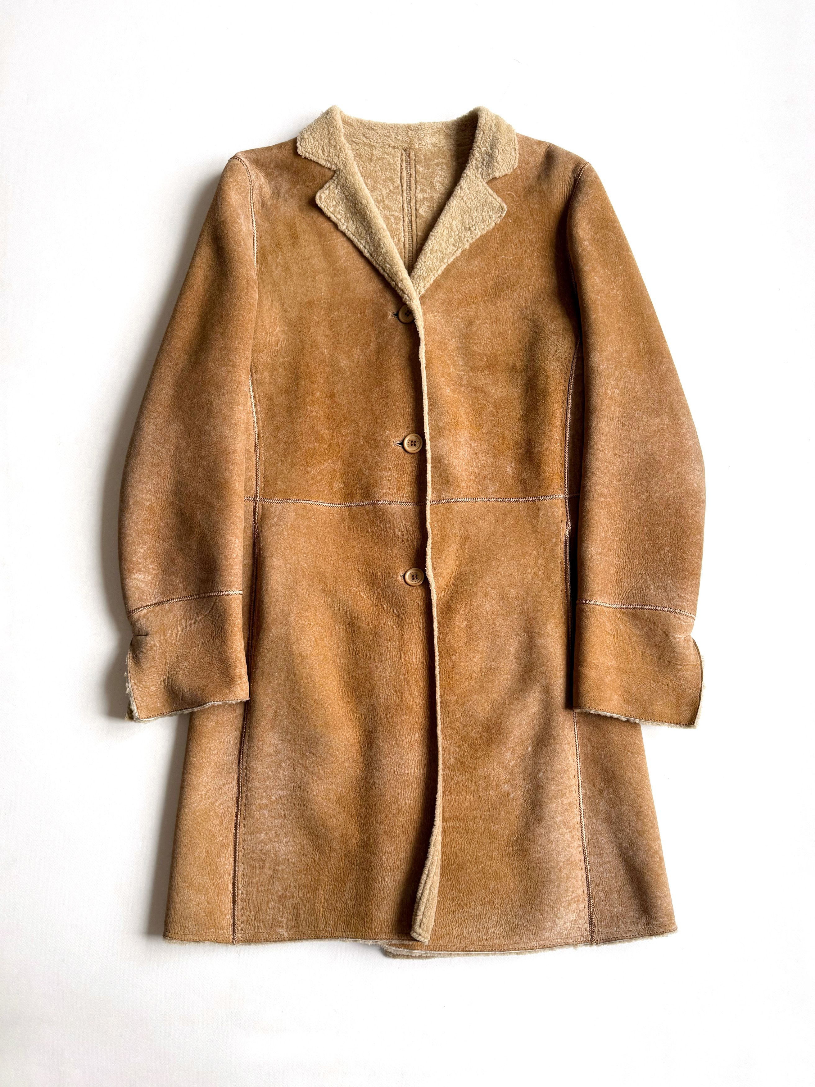 Other Women's Thes Tziveli Luxury Shearling Long Coat Small Size S / US 4 / IT 40 - 1 Thumbnail
