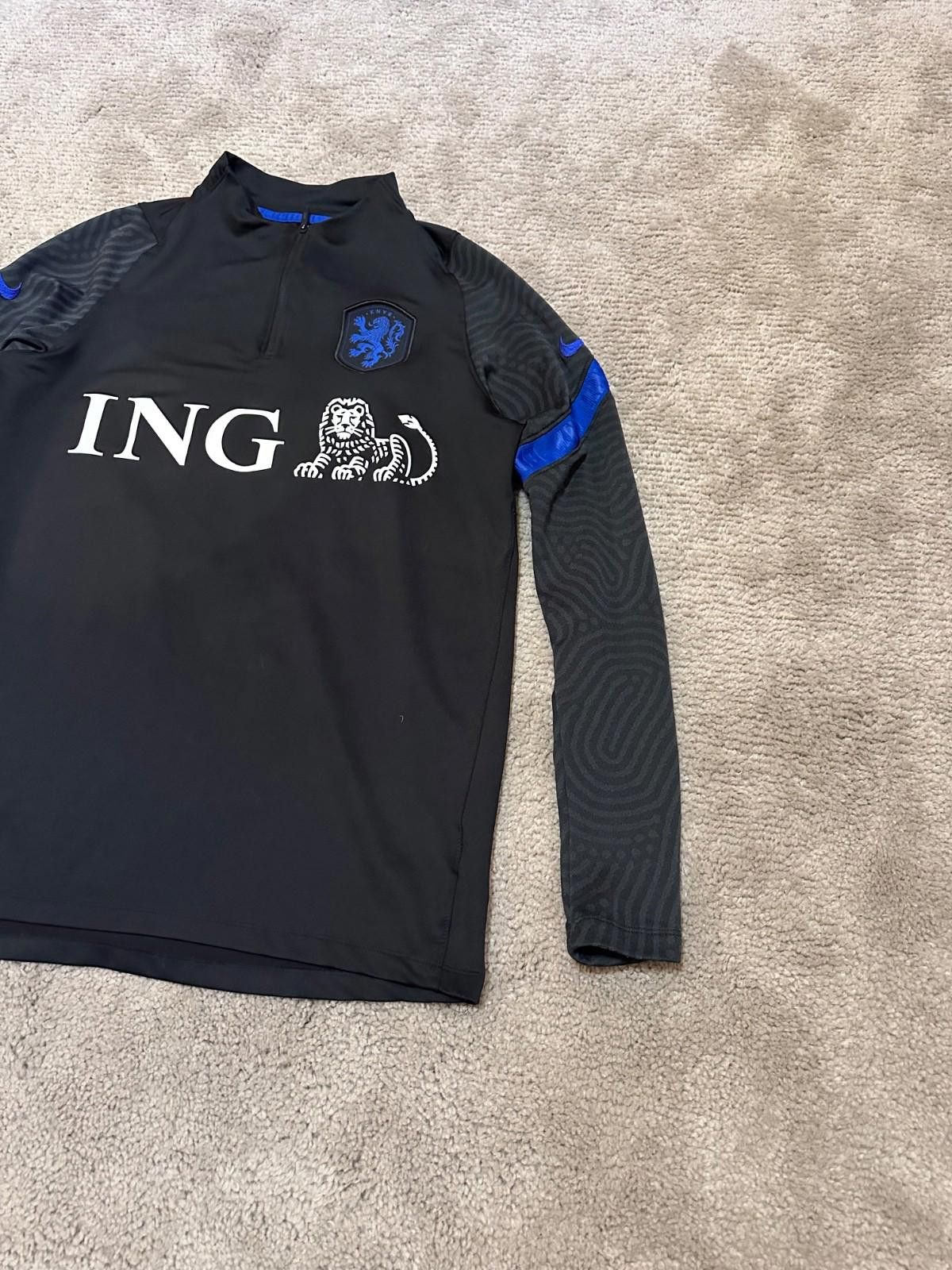 Nike HOLLAND NETHERLANDS NIKE FOOTBALL TRAINING LONGSLEEVE TOP Size US L / EU 52-54 / 3 - 3 Thumbnail
