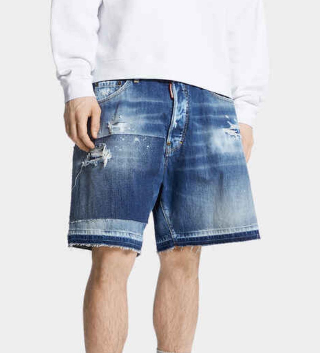 Dsquared2 DSQUARED2 Men’s Distressed Denim Shorts – value 750$CAD Size US 28 / EU 44 - 6 Thumbnail