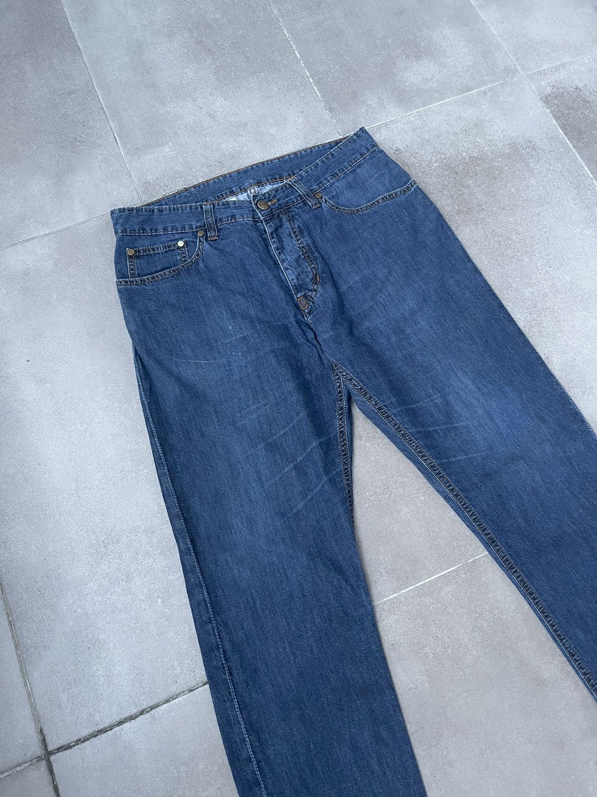 AMI AMI Alexandre Mattiussi Indigo Denim Pants Size US 30 / EU 46 - 9 Thumbnail