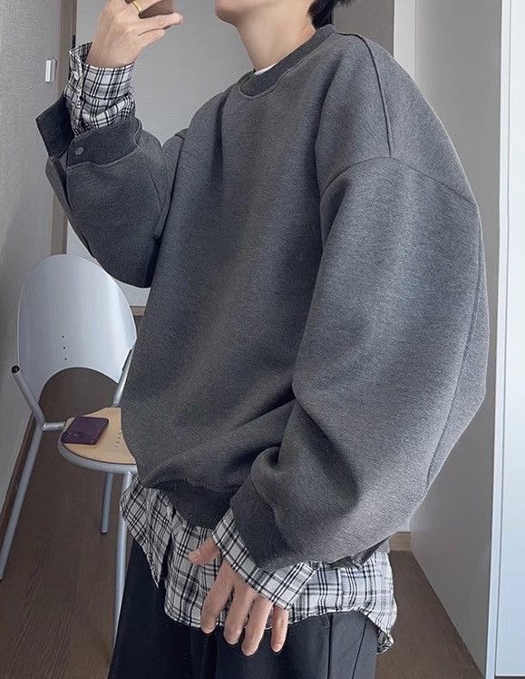 Japanese Brand × Vintage Retro y2k layered plaid shirt oversized sweatshirt Size US XL / EU 56 / 4 - 2 Thumbnail