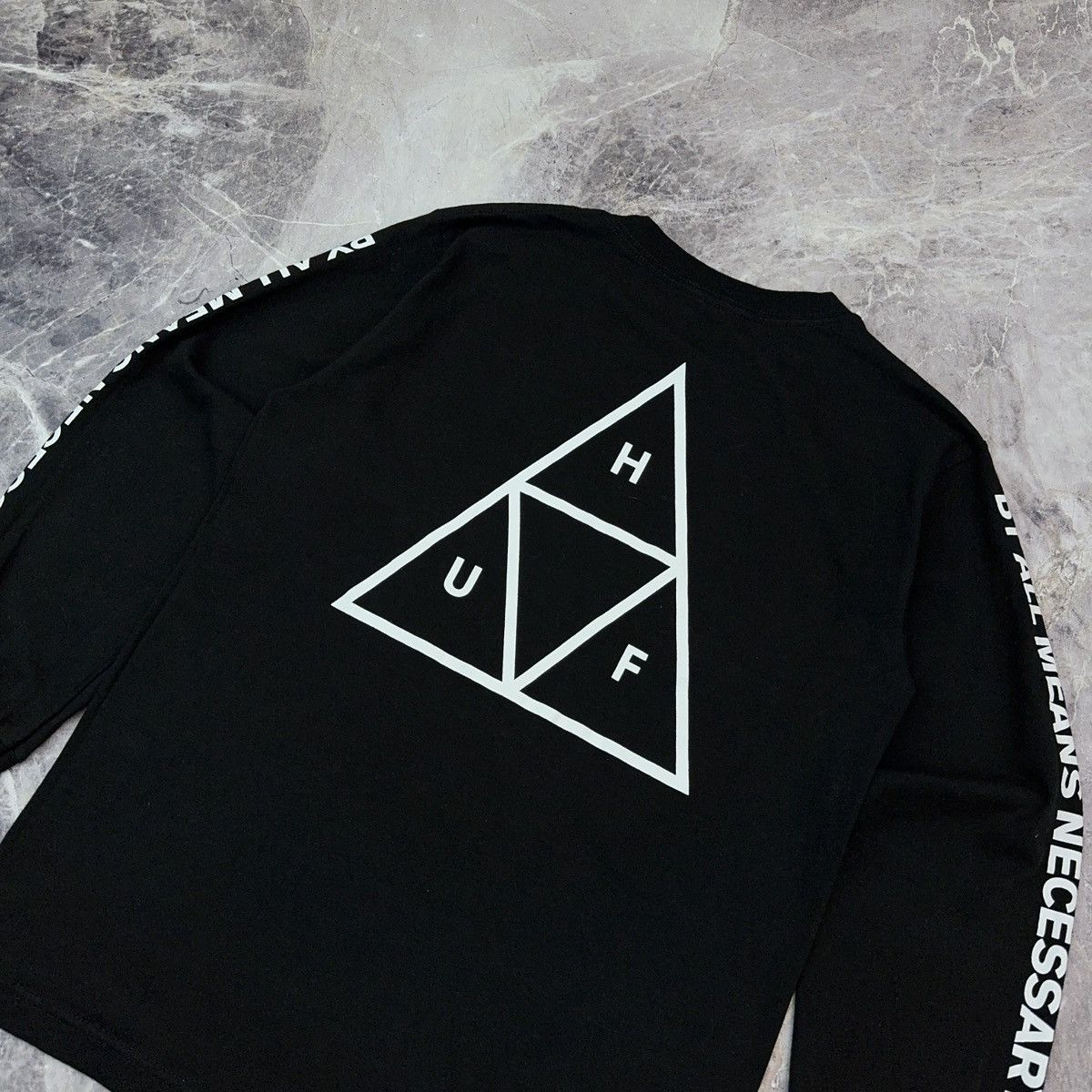 Huf Huf Longsleeve T shirt Skater Sk8 Streetwear Black 90s S Size US S / EU 44-46 / 1 - 5 Thumbnail