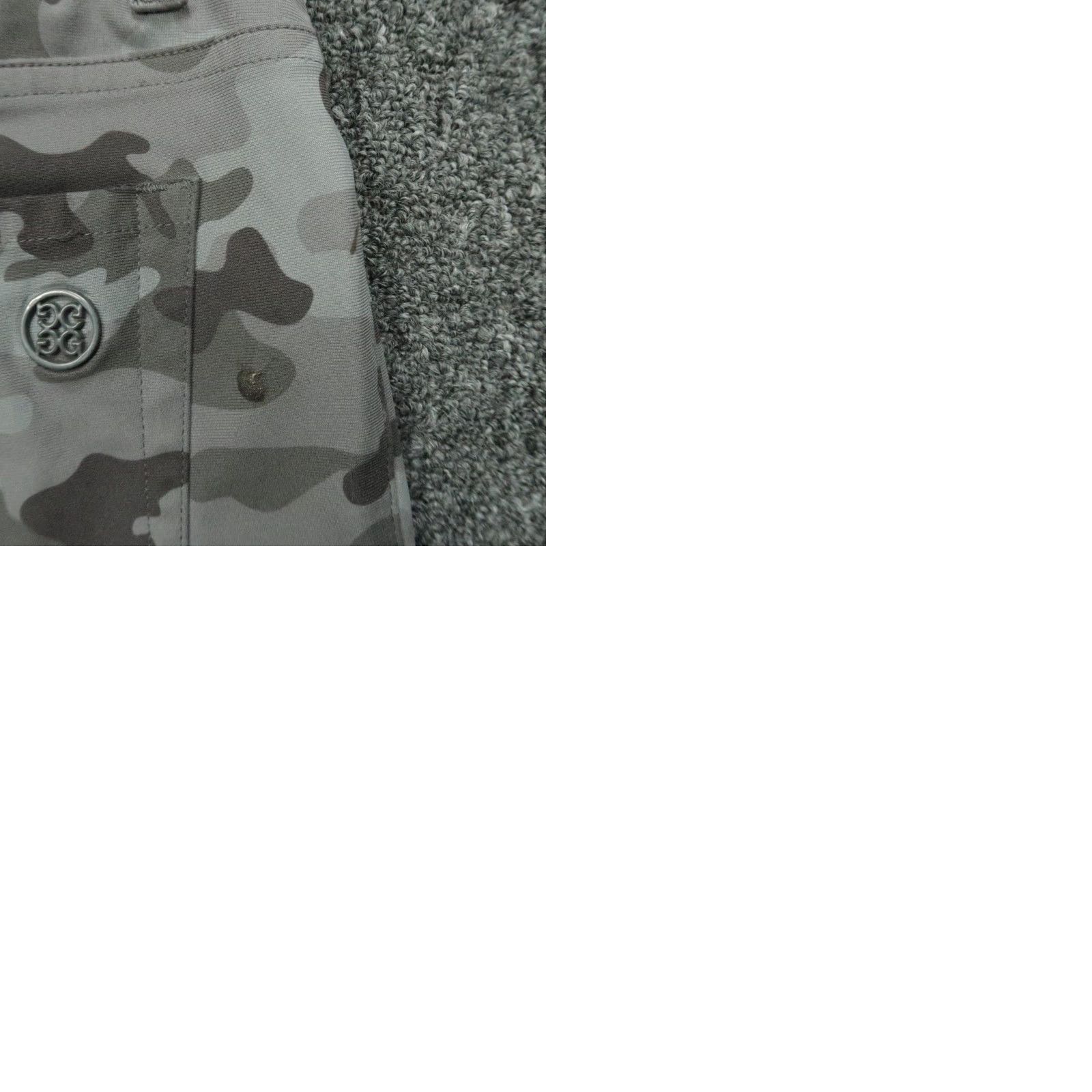 G/FORE G/Fore Pants Mens 32x32 Gray Camo Performance 5-Pocket Golf Chino Trouser Shirt Size US 32 / EU 48 - 9 Thumbnail