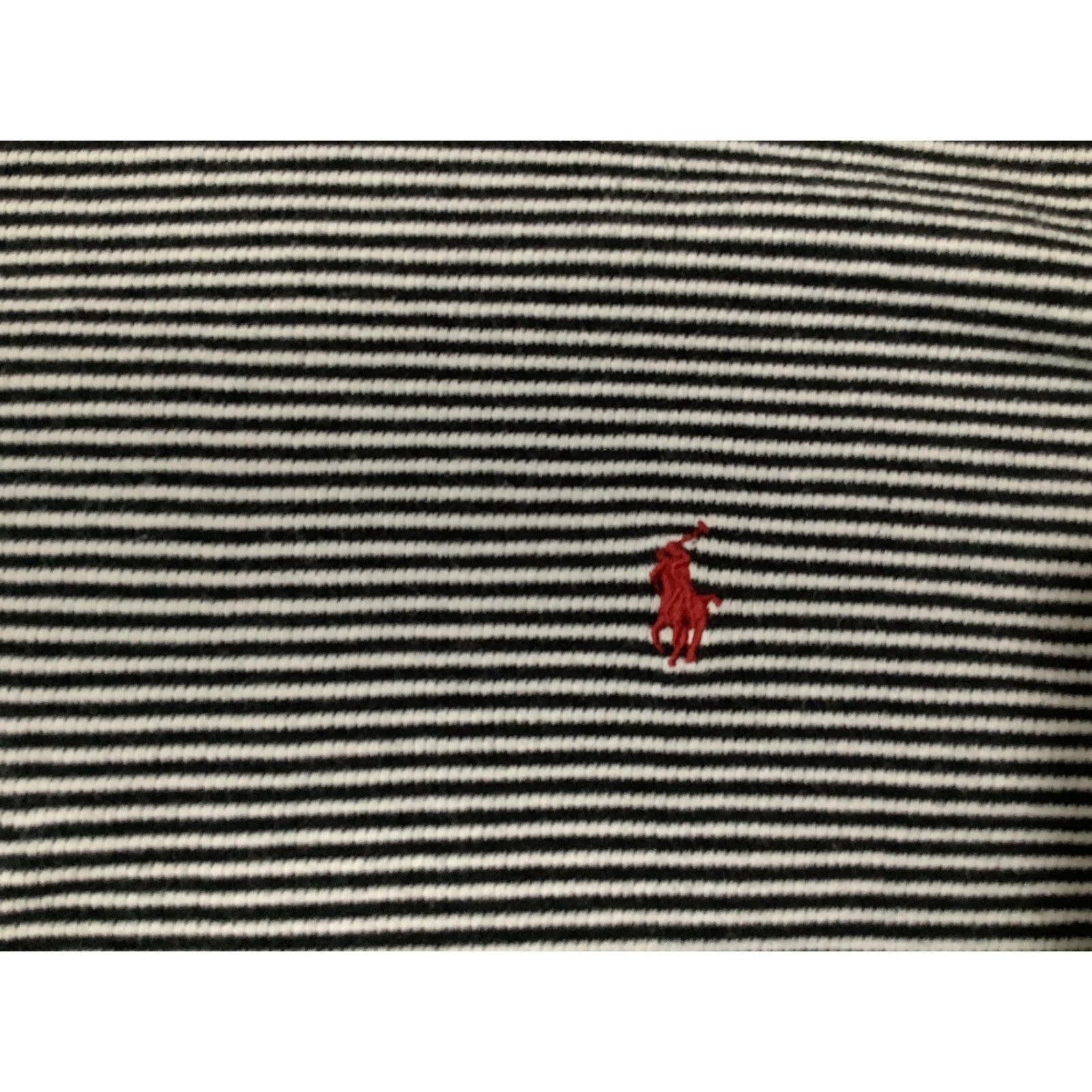 Polo Ralph Lauren Polo Ralph Lauren Shirt Mens Large Black Striped Long Sleeve Cotton Crewneck Size US L / EU 52-54 / 3 - 6 Thumbnail