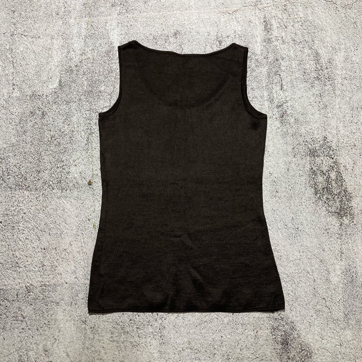 Salvatore Ferragamo 🇮🇹 Salvatore Ferragamo Tank Top Brown Made In Italy Luxury Size US XS / EU 42 / 0 - 8 Thumbnail