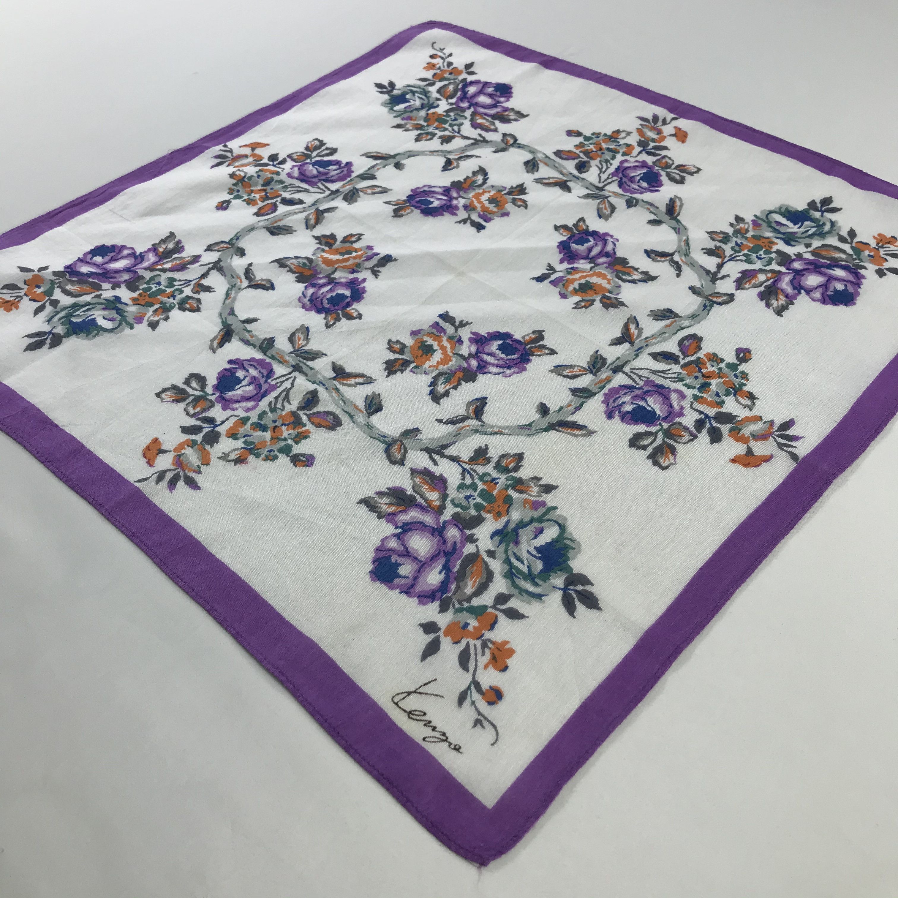 Kenzo × Vintage Kenzo Bandana / Handkerchief / Neckerchief - S930 Size ONE SIZE - 2 Thumbnail
