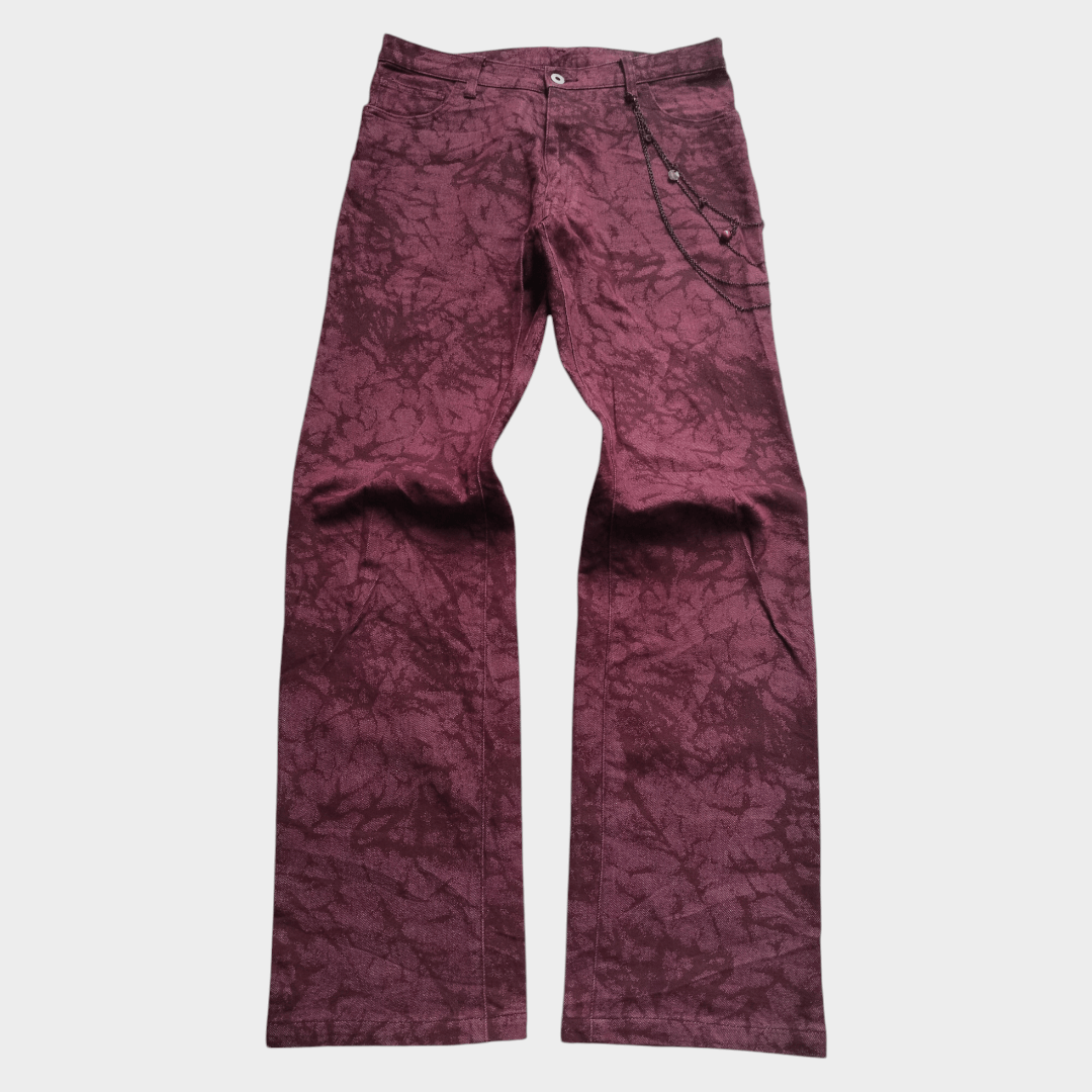 Movin cracked texture jean