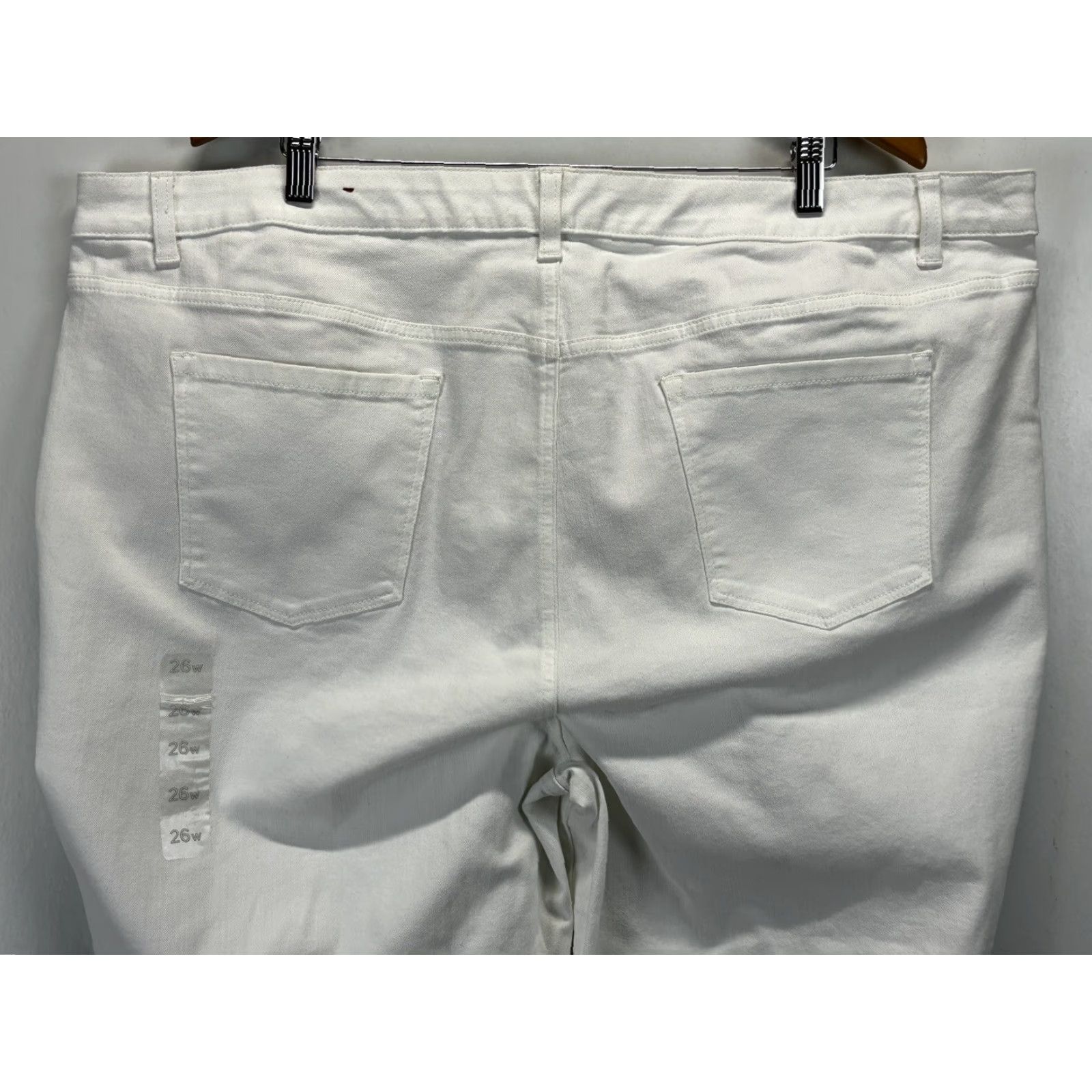 Talbots Talbots Plus Size 26W White Crop Jegging Jeans Womens Size 26" / US 2 / IT 38 - 4 Thumbnail