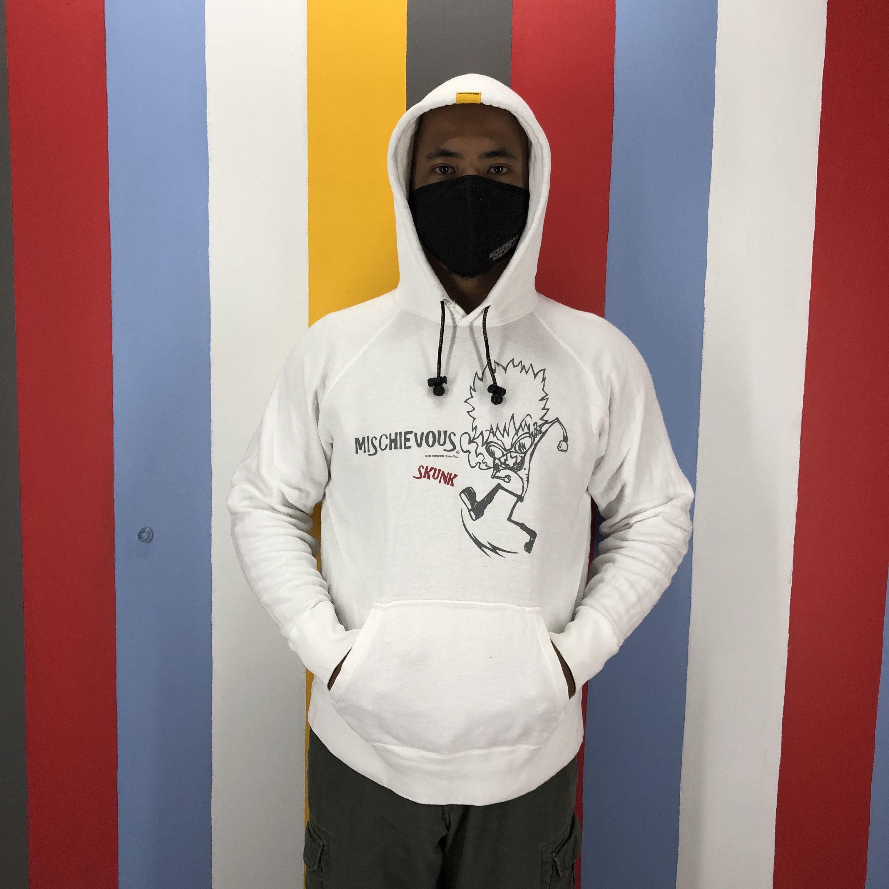 Japanese Brand MISCHIEVOUS SKUNK Hoodie Pullover #0966/AI Size US L / EU 52-54 / 3 - 1 Thumbnail