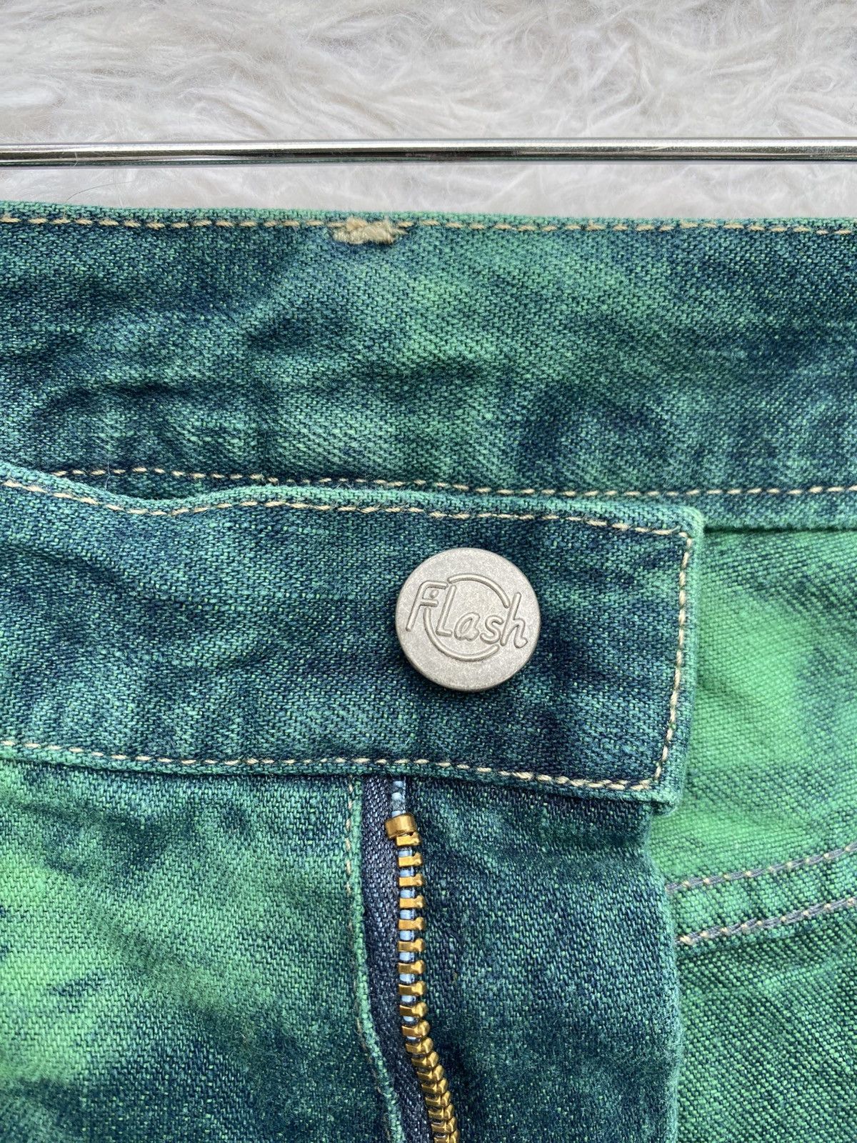 Japanese Brand Vintage 90s Japanese Brand Tie Dye Flash Jeans Pants Size US 27 - 11 Thumbnail
