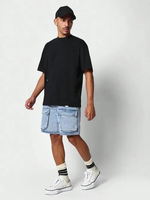 Japanese Brand Mayuzumi x Nao Jeans Denim Shorts Jorts Cargo Size US 32 / EU 48 - 4 Thumbnail