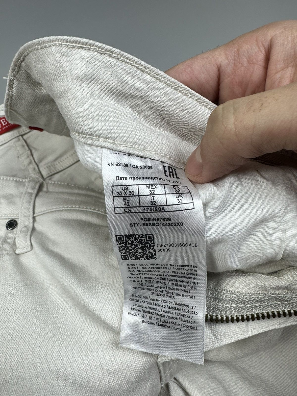 Guess Guess Skinny Fit Jeans White medium 32w Size US 32 / EU 48 - 5 Thumbnail