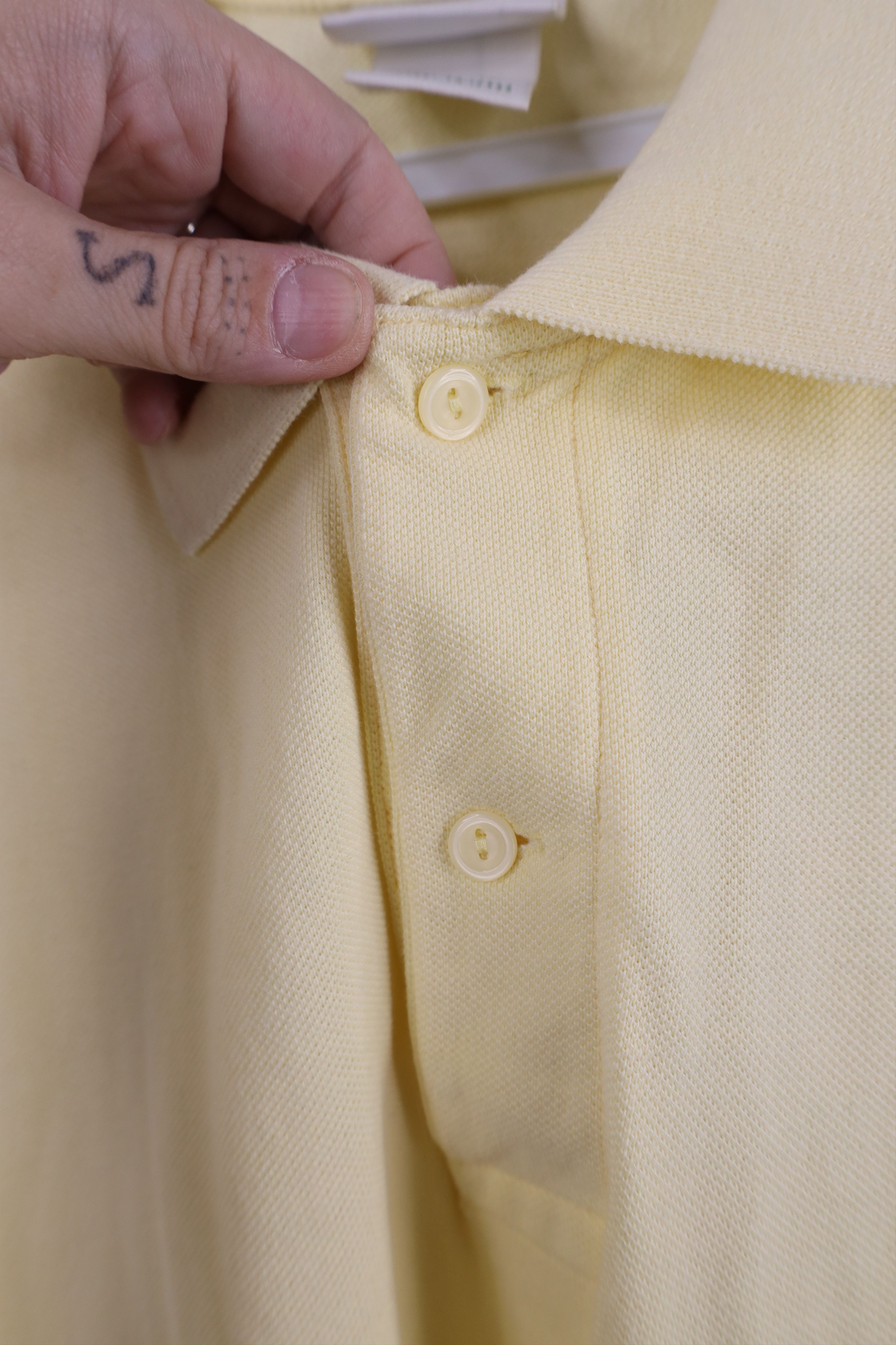 Lacoste Vintage Lacoste Faded Croc Logo Pique Cotton Golf Polo Shirt Size US XL / EU 56 / 4 - 6 Thumbnail