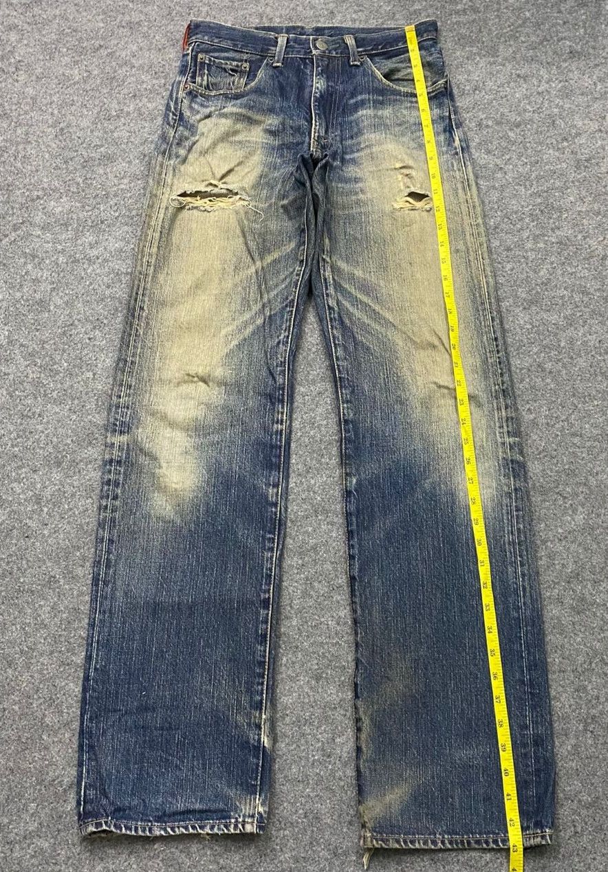 Levi's Vintage 90s Levis Distressed Denim Kurt Cobain Style Size US 28 / EU 44 - 3 Thumbnail