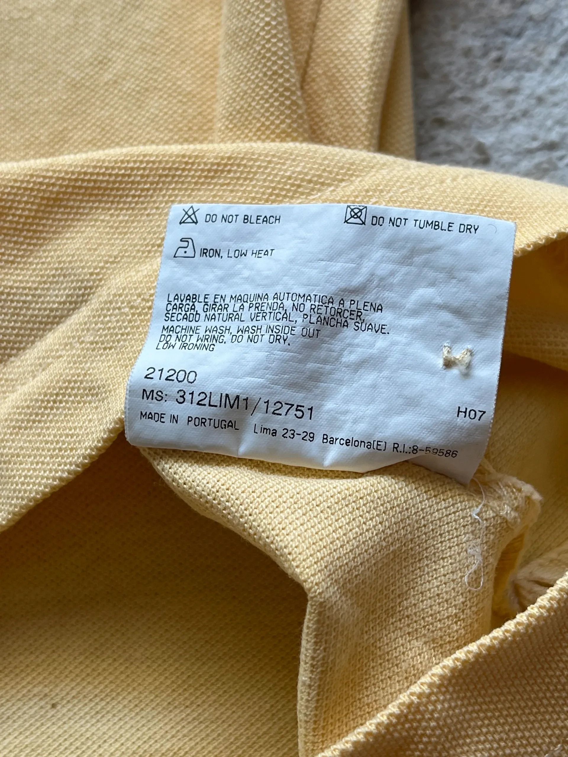 Burberry Thomas Burberry Sz L Polo Shirt Yellow Size US L / EU 52-54 / 3 - 4 Thumbnail