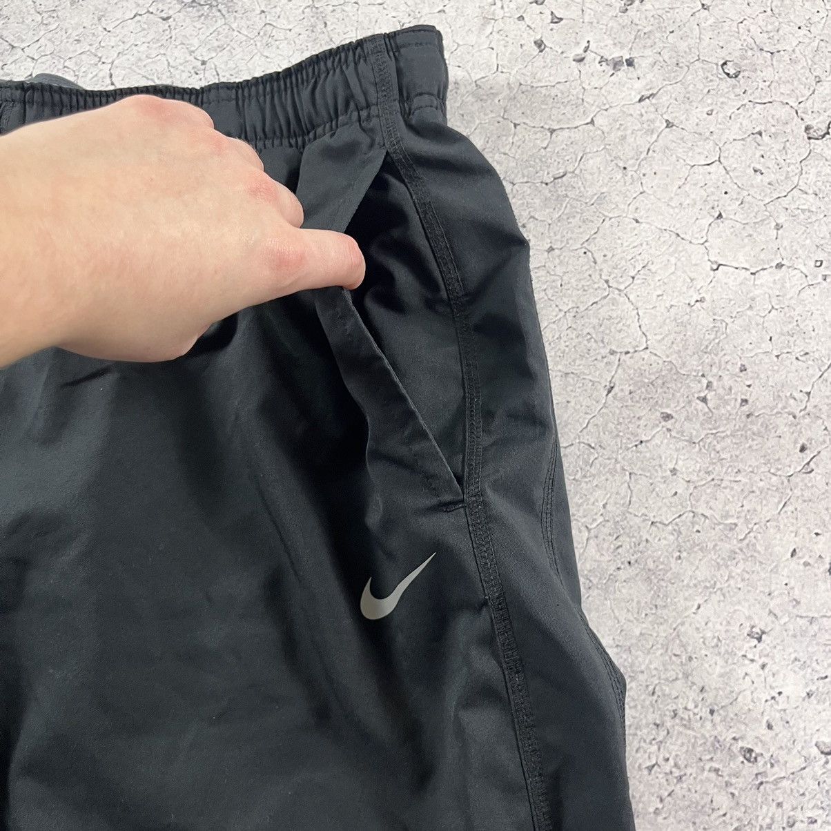 Nike × Vintage Nike Vintage Track Baggy Y2K Drill Streetwear Pants Dri Fit Size US 36 / EU 52 - 6 Thumbnail