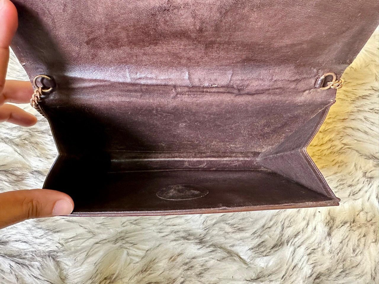 Christian Dior Monsieur × Dior × Vintage Authentic Christian Dior CD Logo Leather Gold Chain Shoulder Size ONE SIZE - 8 Thumbnail