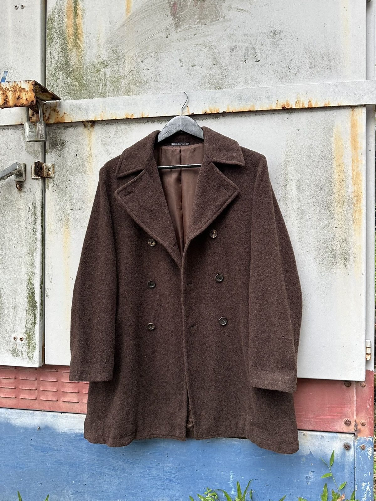 Issey Miyake 👹INED Double Breasted Wool Jacket By Issey Miyake Size US M / EU 48-50 / 2 - 3 Thumbnail