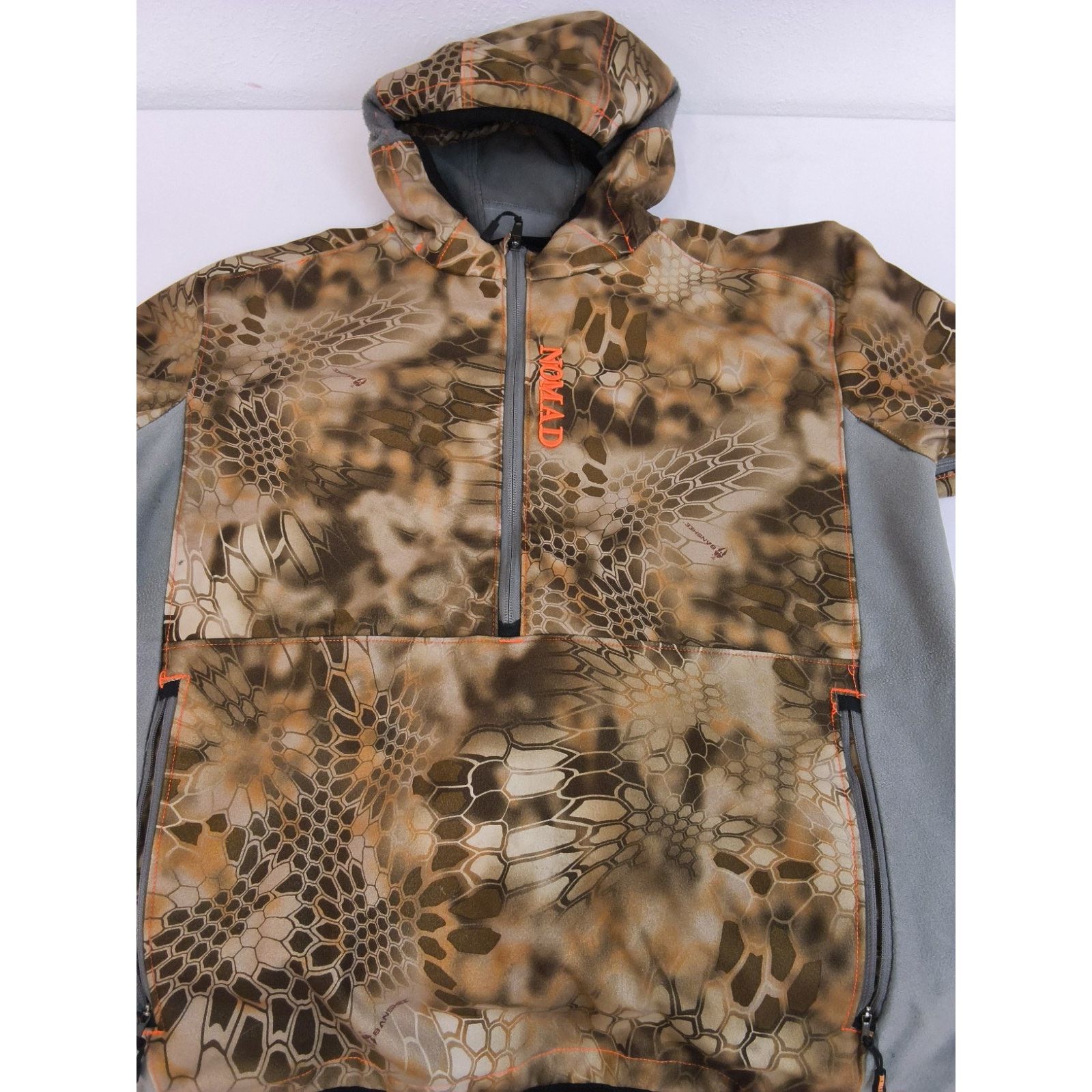 Nomad Nomad Banshee Jacket 1/2 Zip Men L Brown Camo Hood Softshell Size US L / EU 52-54 / 3 - 3 Thumbnail