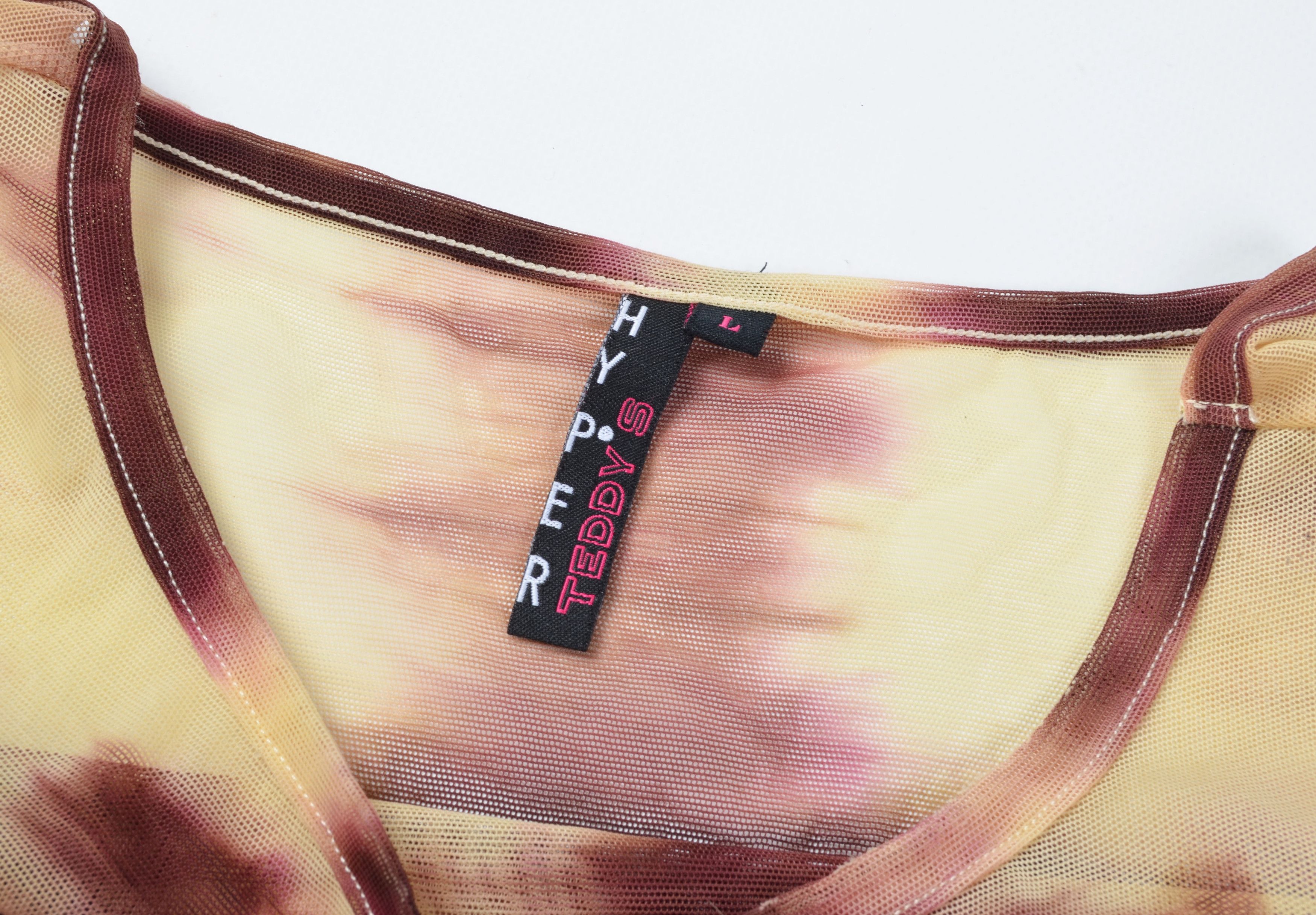 Other Teddys Hyper Y2K Grunge Fairy Mesh Open Shoulders Top Size L / US 10 / IT 46 - 8 Thumbnail