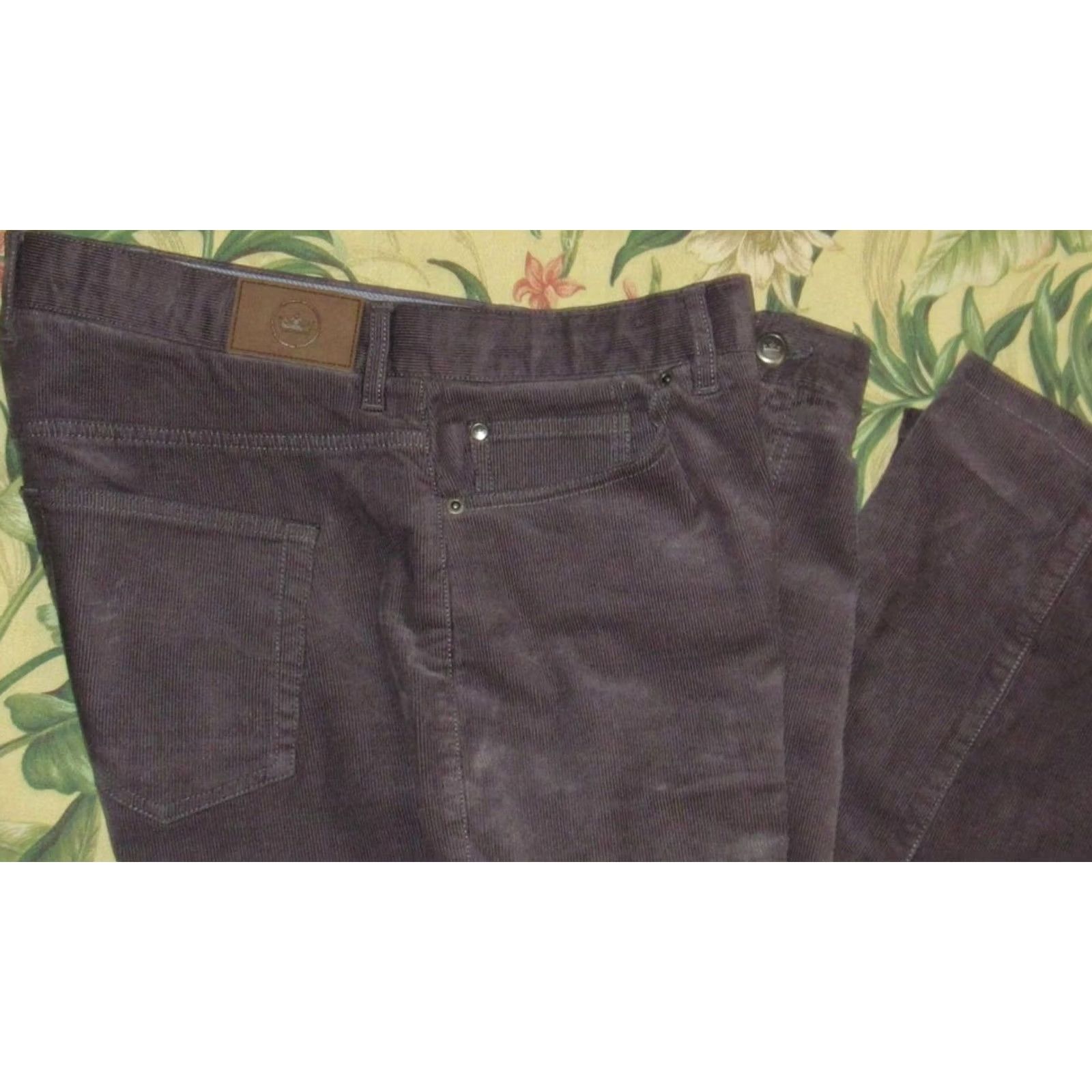 Peter Millar PETER MILLAR Grey Crown Superior Soft Corduroy Five Pocket Pants 38 x 31 Size US 38 / EU 54 - 2 Thumbnail