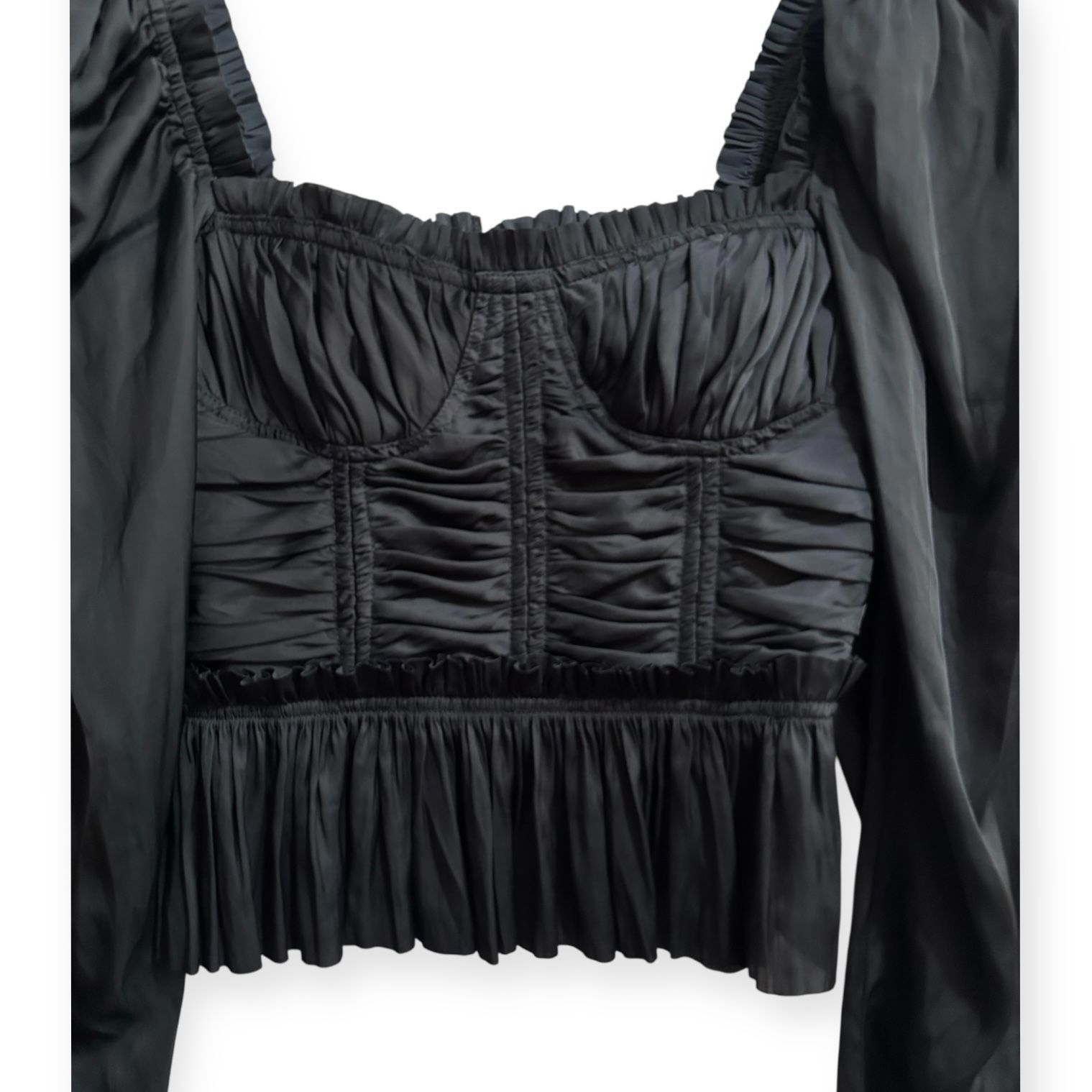 Ulla Johnson Ulla Johnson Mia Blouse in Noir (Black), Size 0, New with ta Size XS / US 0-2 / IT 36-38 - 15 Thumbnail