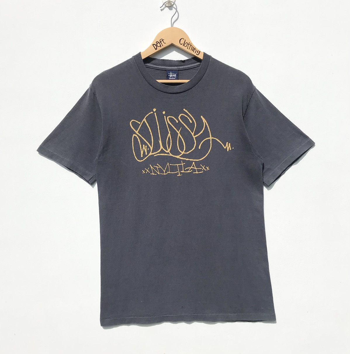 Stussy × Vintage 💥Distressed💥Vintage Stussy NYLTLA Shirt Stussy Skateboard Size US M / EU 48-50 / 2 - 1 Thumbnail