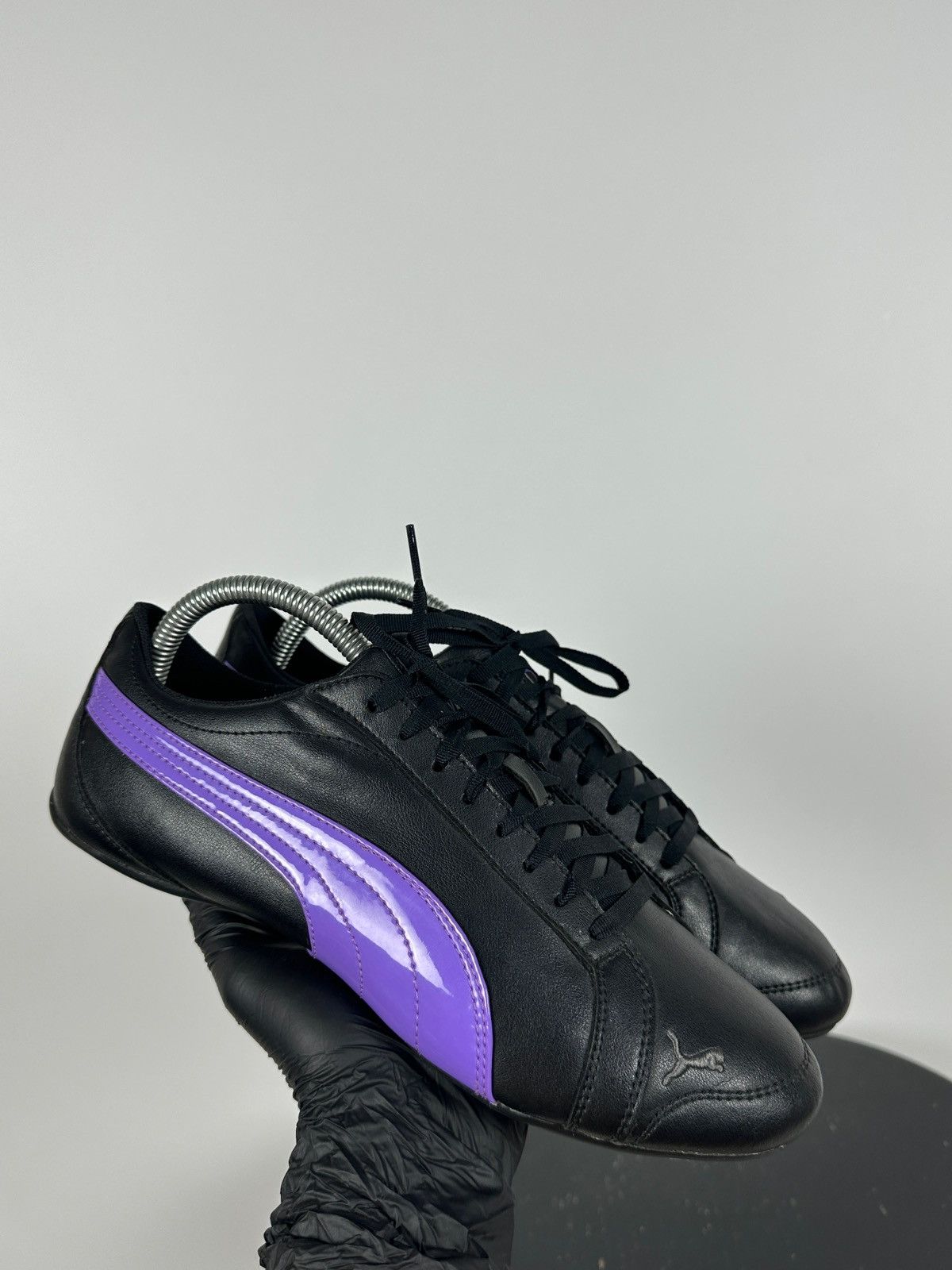 Puma Vintage Puma SpeedCat Y2K Leather Black/Purple Sneakers Size US 9 / IT 39 - 1 Thumbnail