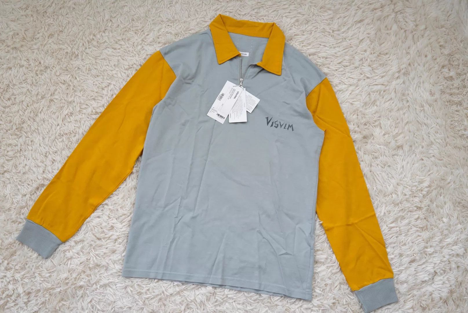 Visvim visvim GODFREY ZIP P.O L/S Color Blocked Polo 3 Size US L / EU 52-54 / 3 - 1 Thumbnail