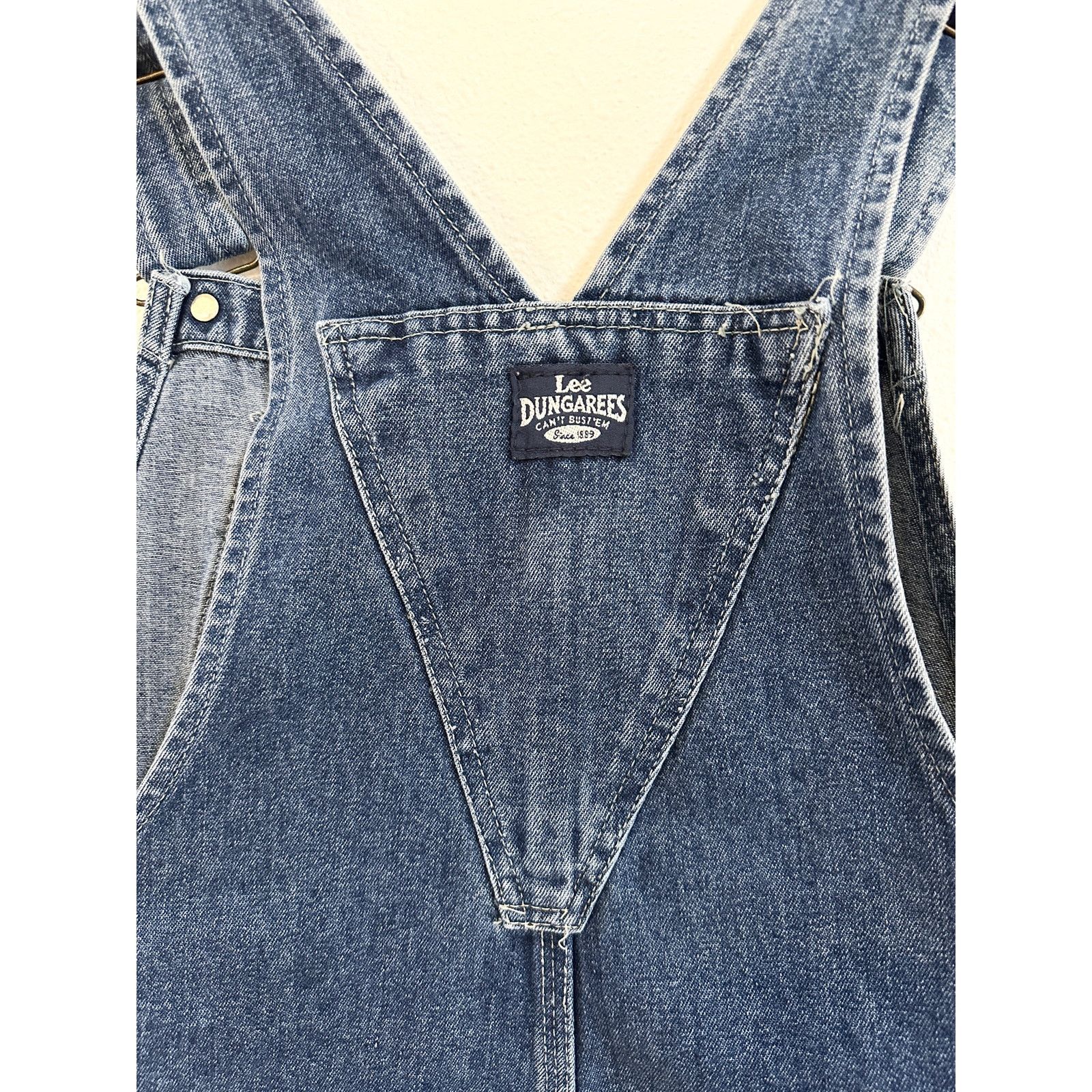 Lee Vintage 90's Lee Dungarees Shortalls Women's Medium Size 30" / US 8 / IT 44 - 8 Thumbnail