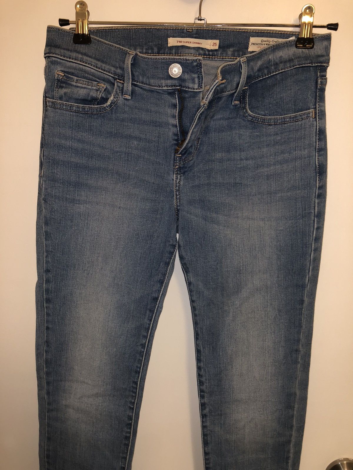 Levi's Levi’s Super Skinny Jeans Size 25" / US 0 / IT 36 - 2 Thumbnail