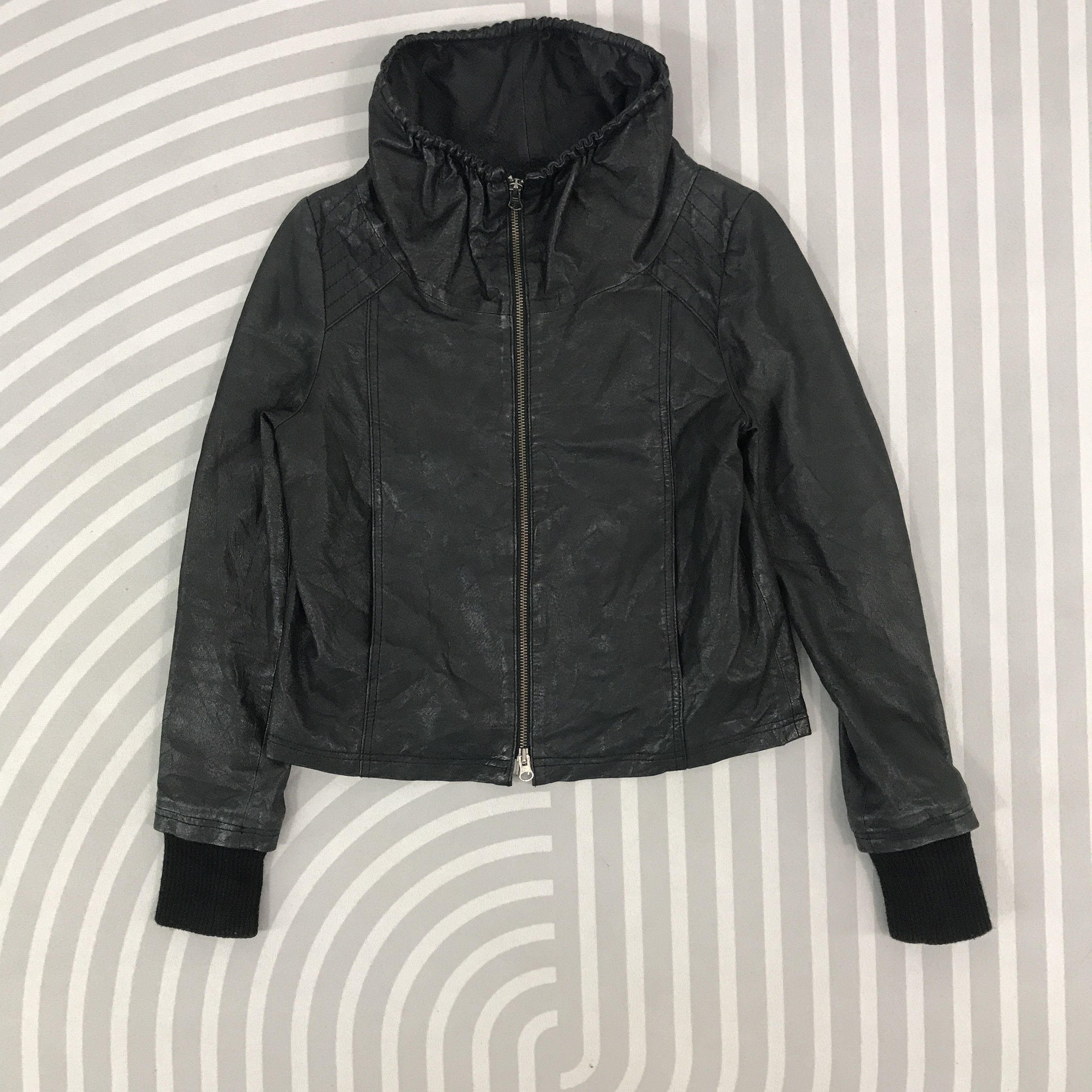 Japanese Brand × Vintage Japan design Paper chest Leather jacket ifsixwasnine style Size US S / EU 44-46 / 1 - 1 Thumbnail