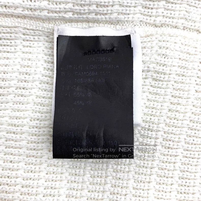 Loro Piana Loro Piana Off-white Ribbed Pure Silk Hooded Zip-up Long S Size XS / US 0-2 / IT 36-38 - 6 Thumbnail