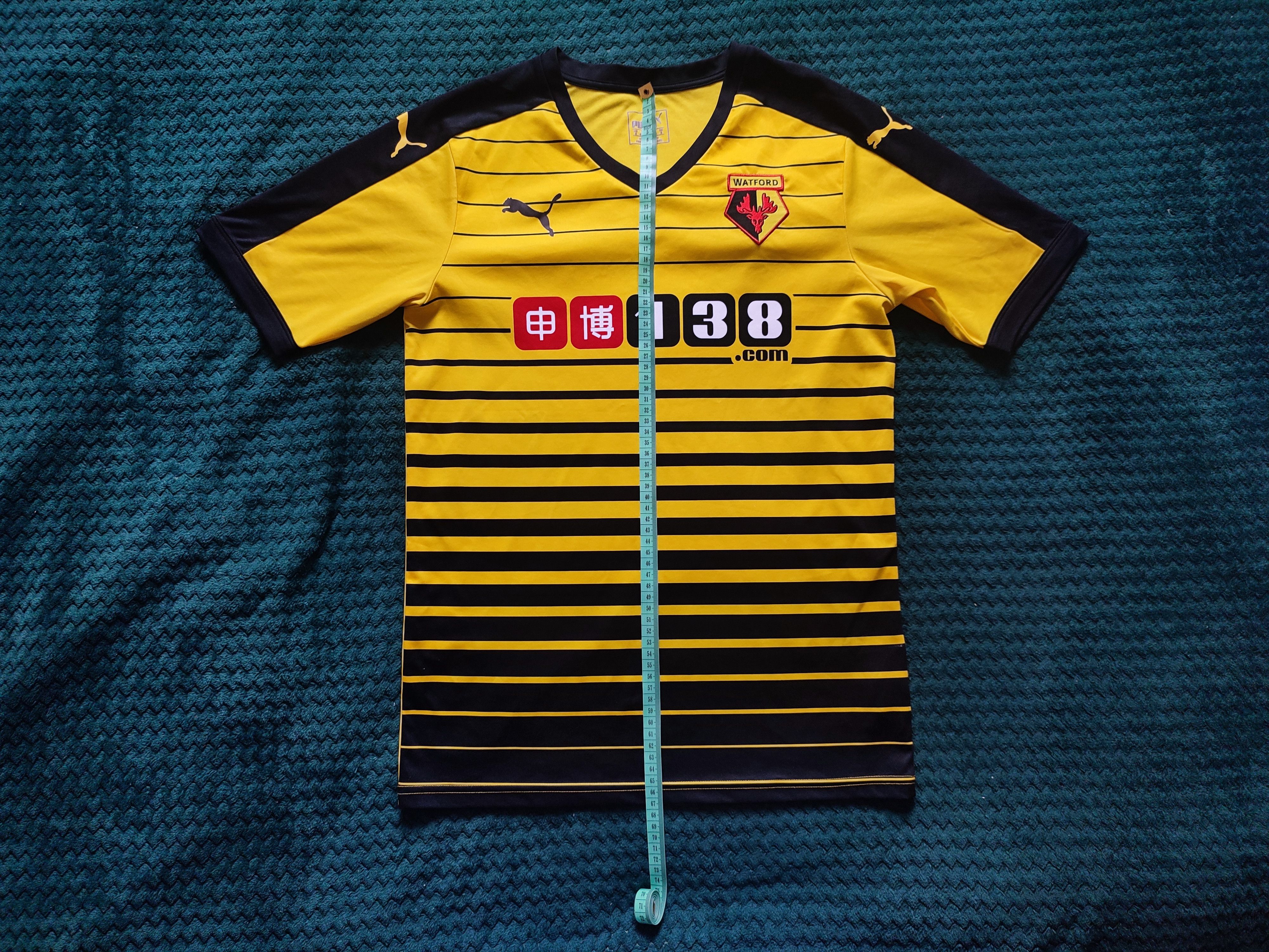 Puma Watford 2015 2016 Home Puma Football Shirt Soccer Jersey Size US S / EU 44-46 / 1 - 4 Thumbnail