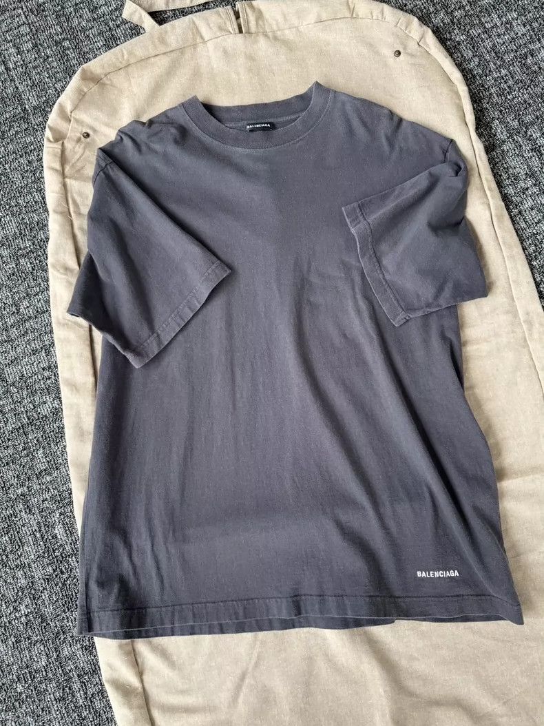 Balenciaga Balenciaga Logo Embroidered Crew Neck Short Sleeve T-Shirt Size US XS / EU 42 / 0 - 1 Thumbnail
