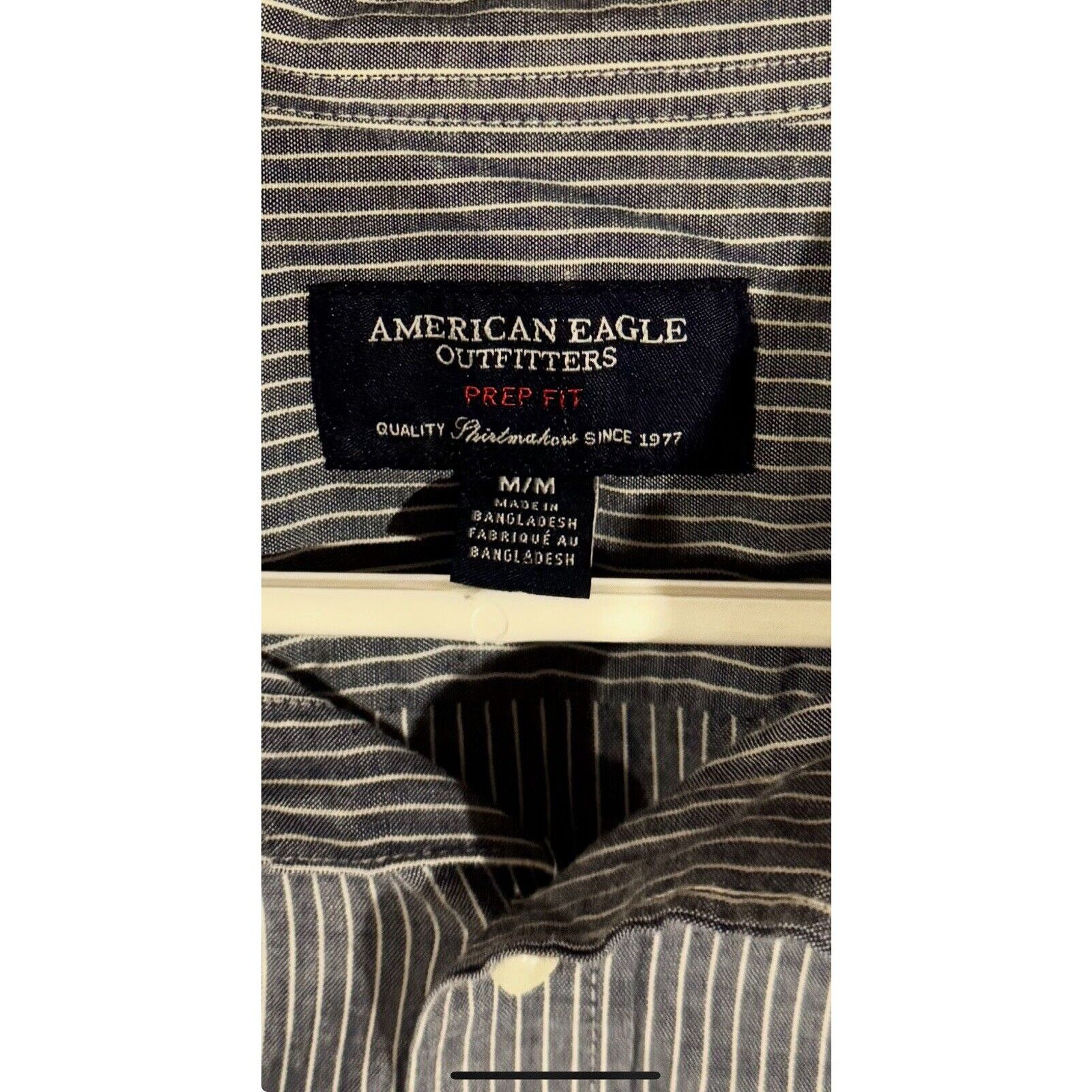 American Eagle Outfitters American Eagle Button Down Shirt Men Medium Academia 2010s Size US M / EU 48-50 / 2 - 6 Thumbnail