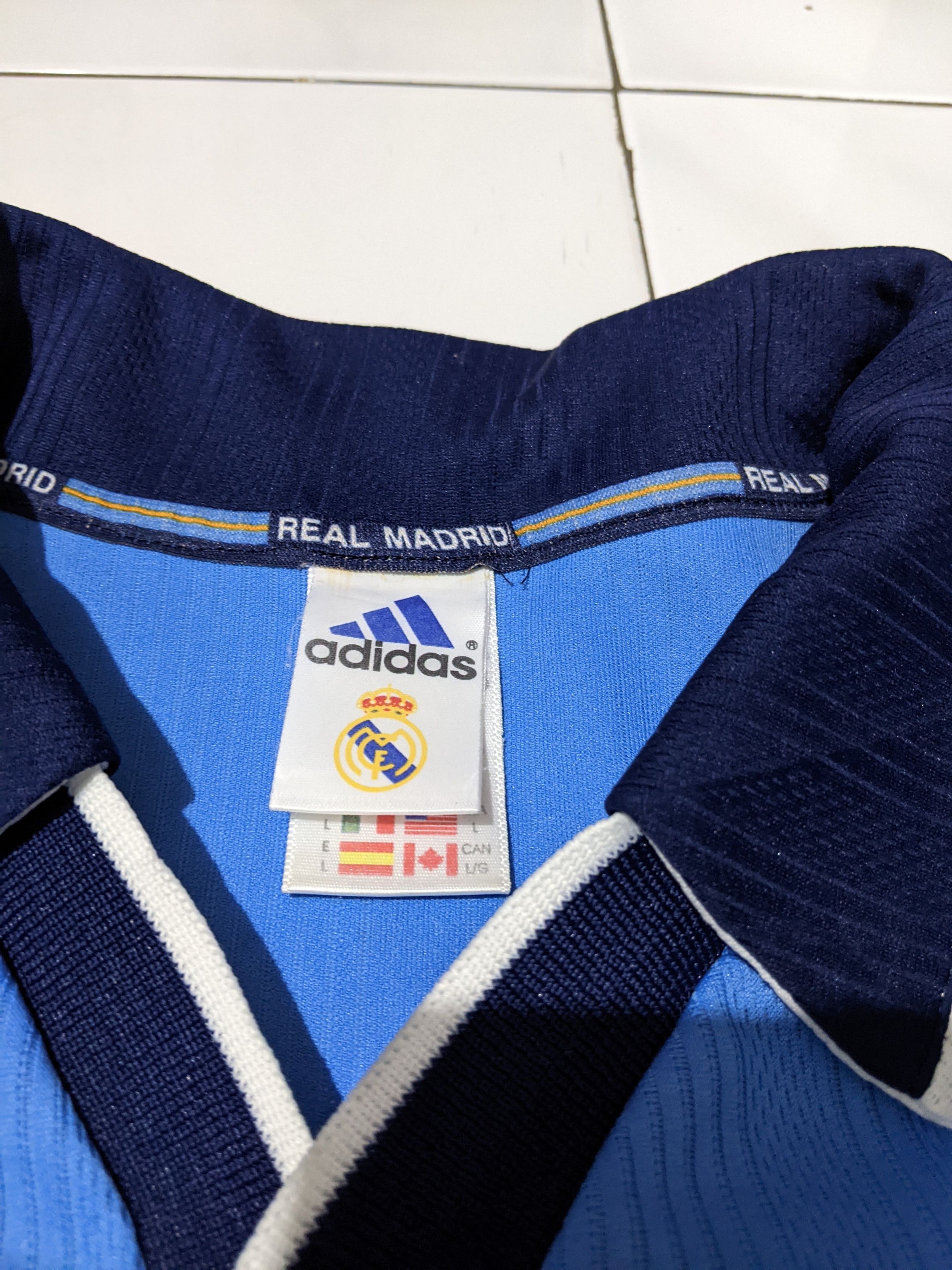 Adidas Real Madrid third 1999-00 Carlos Jersey football shirt Size US L / EU 52-54 / 3 - 8 Thumbnail