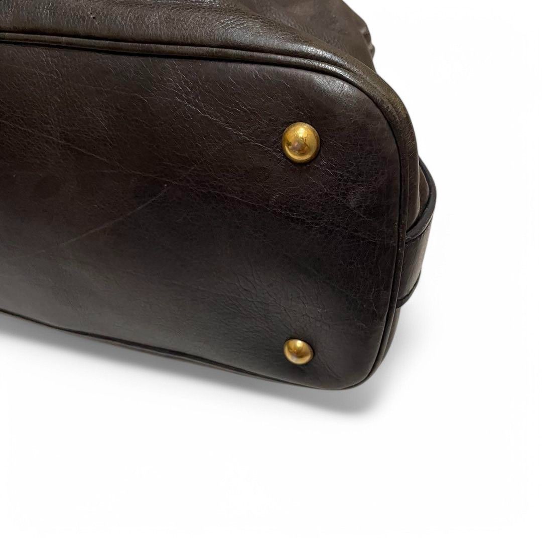 Yves Saint Laurent Yves Saint Laurent - Muse Black Leather Shoulder Bag Handbag Size ONE SIZE - 6 Thumbnail