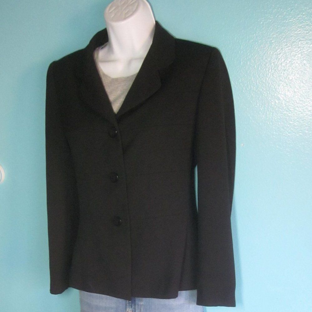 Vintage Womens Black Blazer Melba Vintage Made in France Size 38 Fi Size S / US 4 / IT 40 - 5 Thumbnail