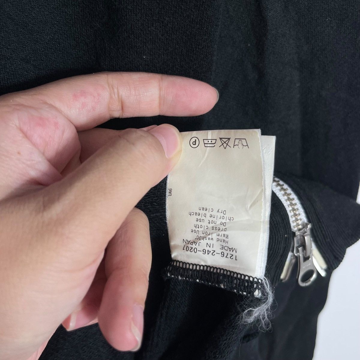 monkey time Monkey Time Long Zip Hoodie Black Minimal Japanese Size US S / EU 44-46 / 1 - 8 Thumbnail