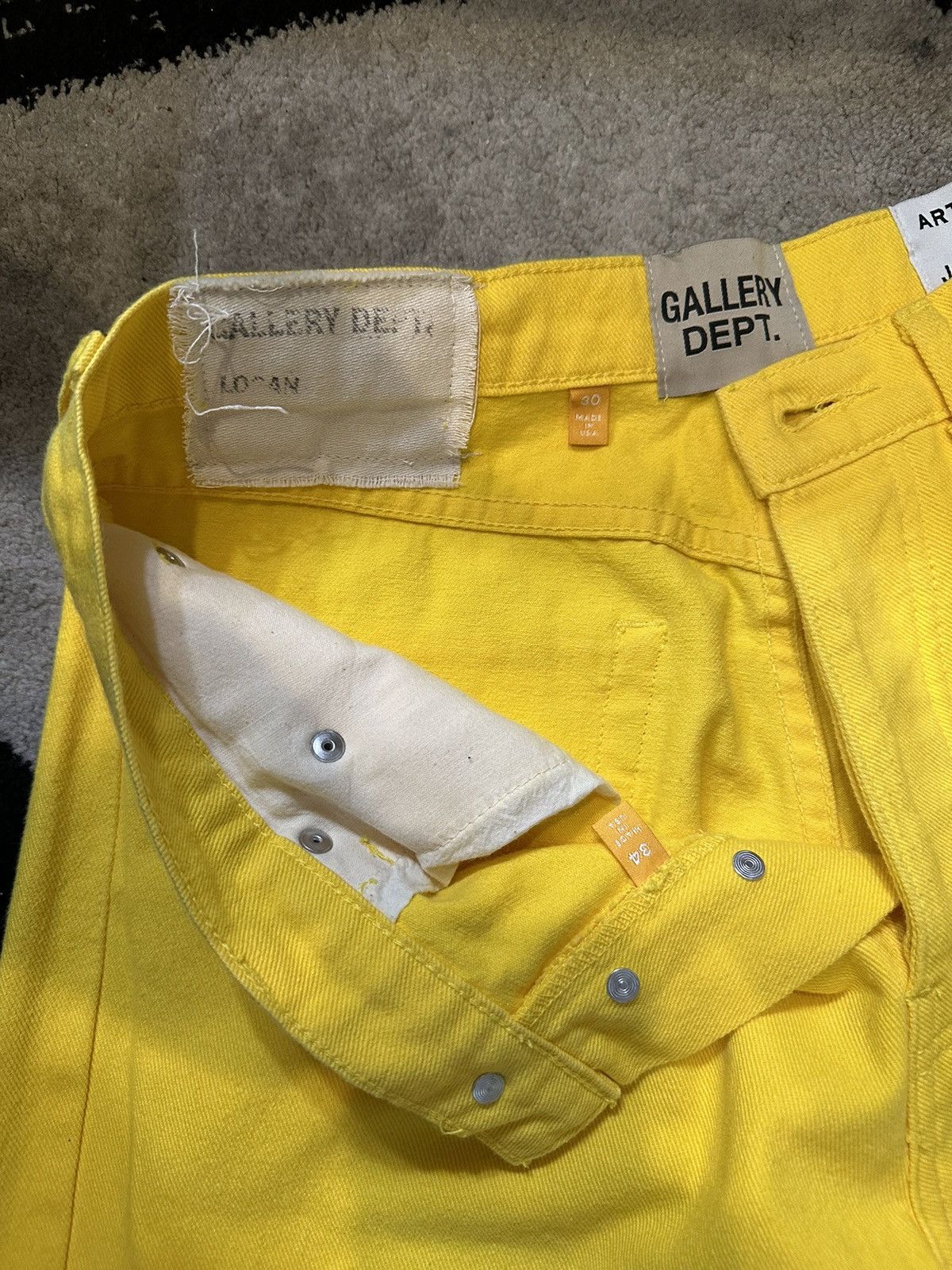 Gallery Dept. GALLERY DEPT. YELLOW FLARE Size US 30 / EU 46 - 11 Thumbnail