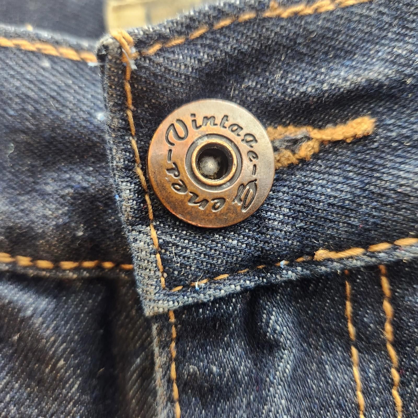 Designer Vintage Genes Blue Jeans Slim Size 34x32 Size US 34 / EU 50 - 4 Thumbnail
