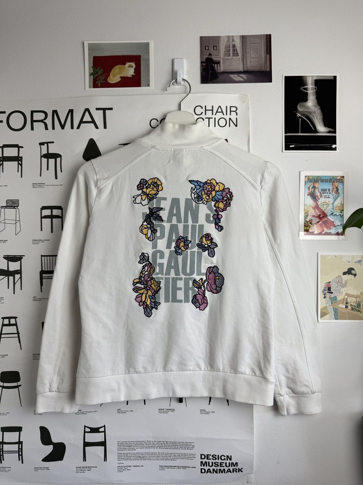 Jean Paul Gaultier Jean Paul Gaultier flower logo zip sweatshirt S archive rare Size S / US 4 / IT 40 - 1 Thumbnail