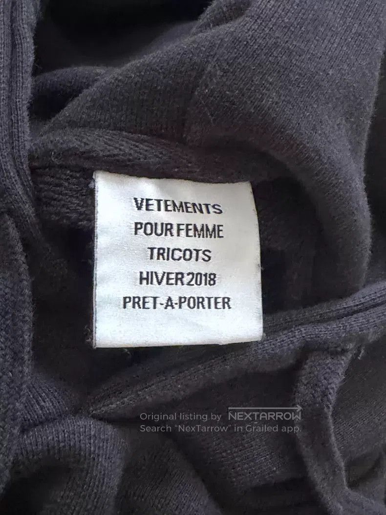 Vetements VETEMENTS Asymmetrical Black Cut-Out Sweatshirt Size US XS / EU 42 / 0 - 2 Thumbnail