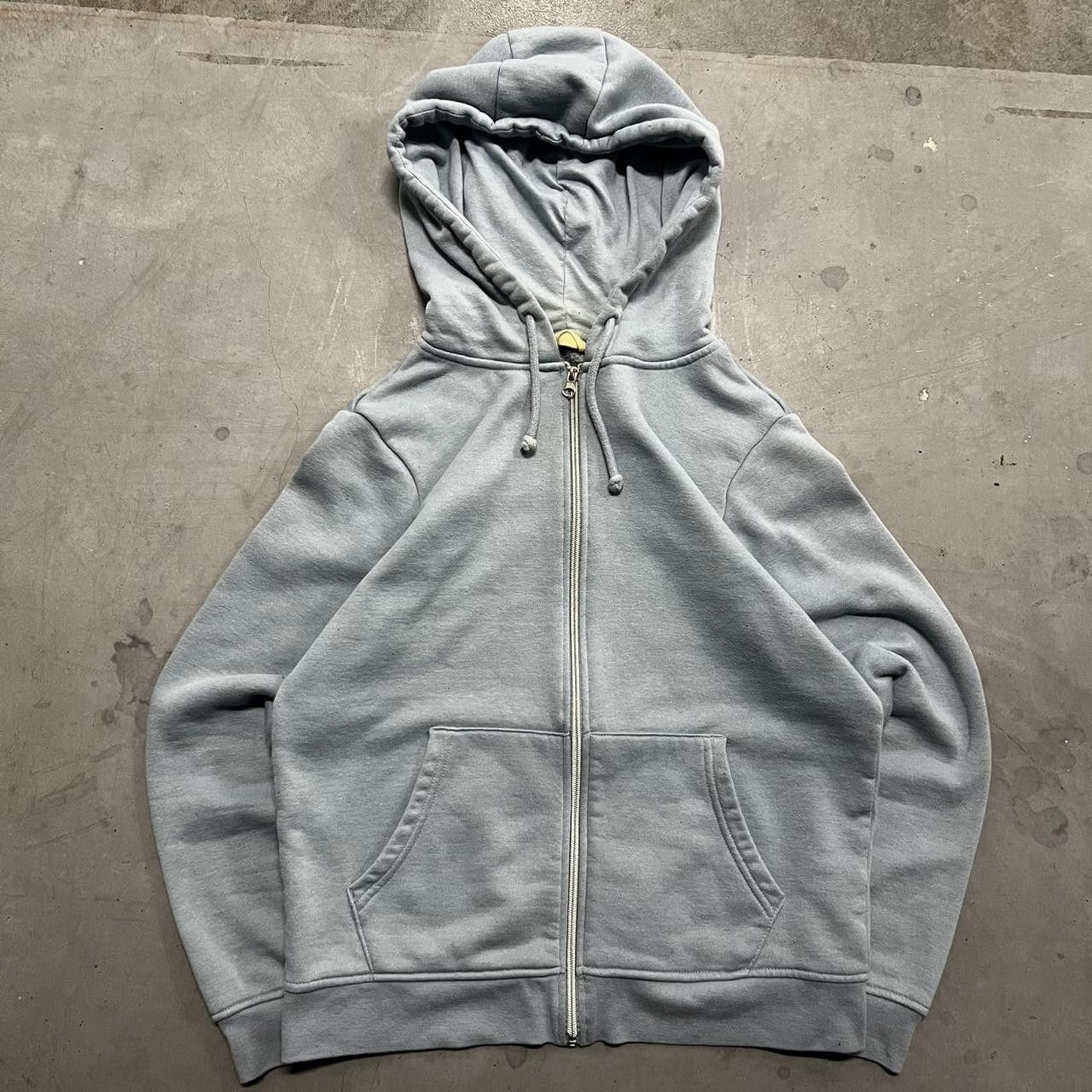 Vintage Vintage Y2K/2000s Blank Baby Blue Zipup Hoodie! Size US S / EU 44-46 / 1 - 1 Thumbnail