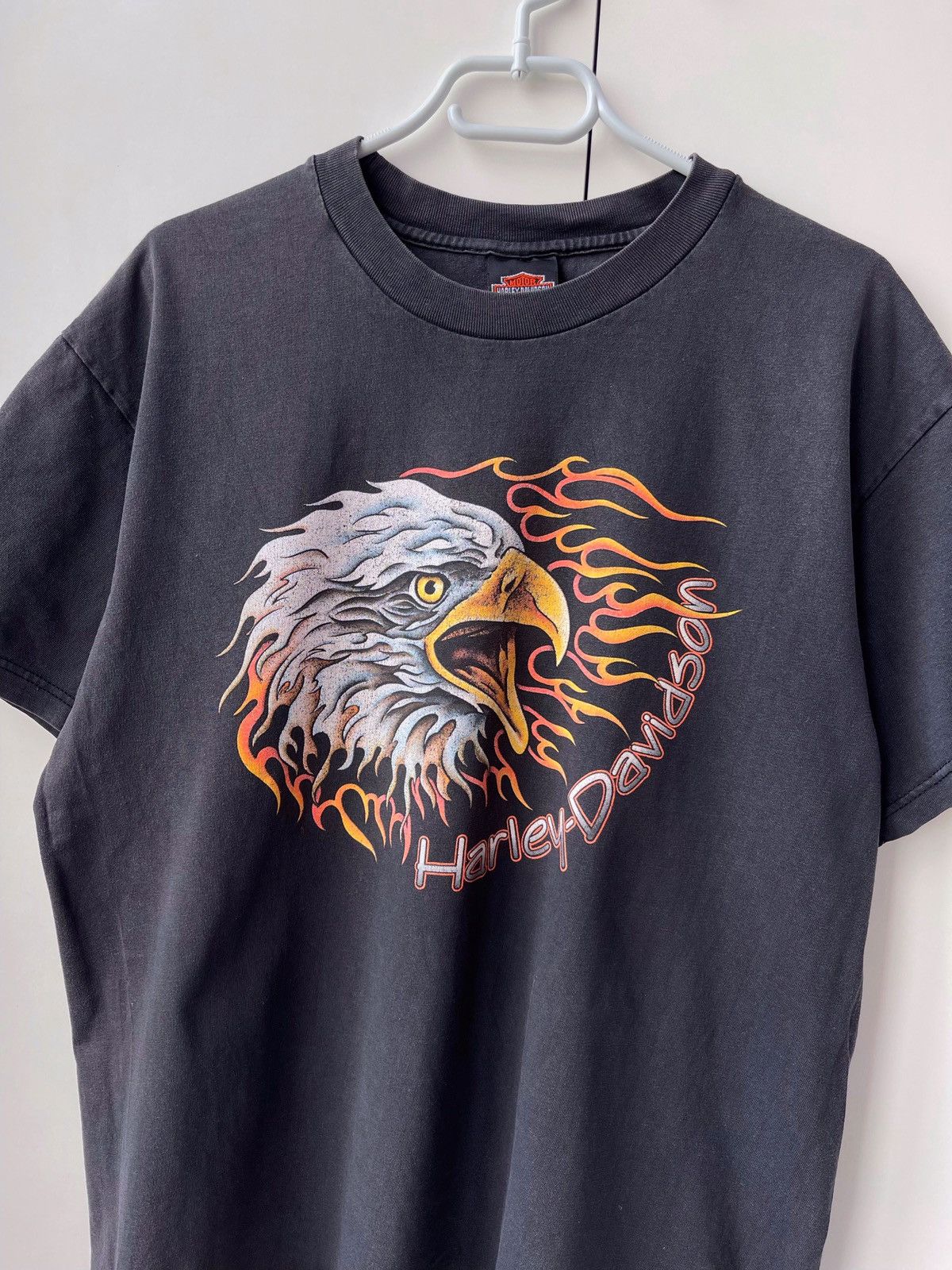 Harley Davidson × Vintage Vintage 1998’s Hardy Davidson Eagle Tee USA Size US L / EU 52-54 / 3 - 2 Thumbnail